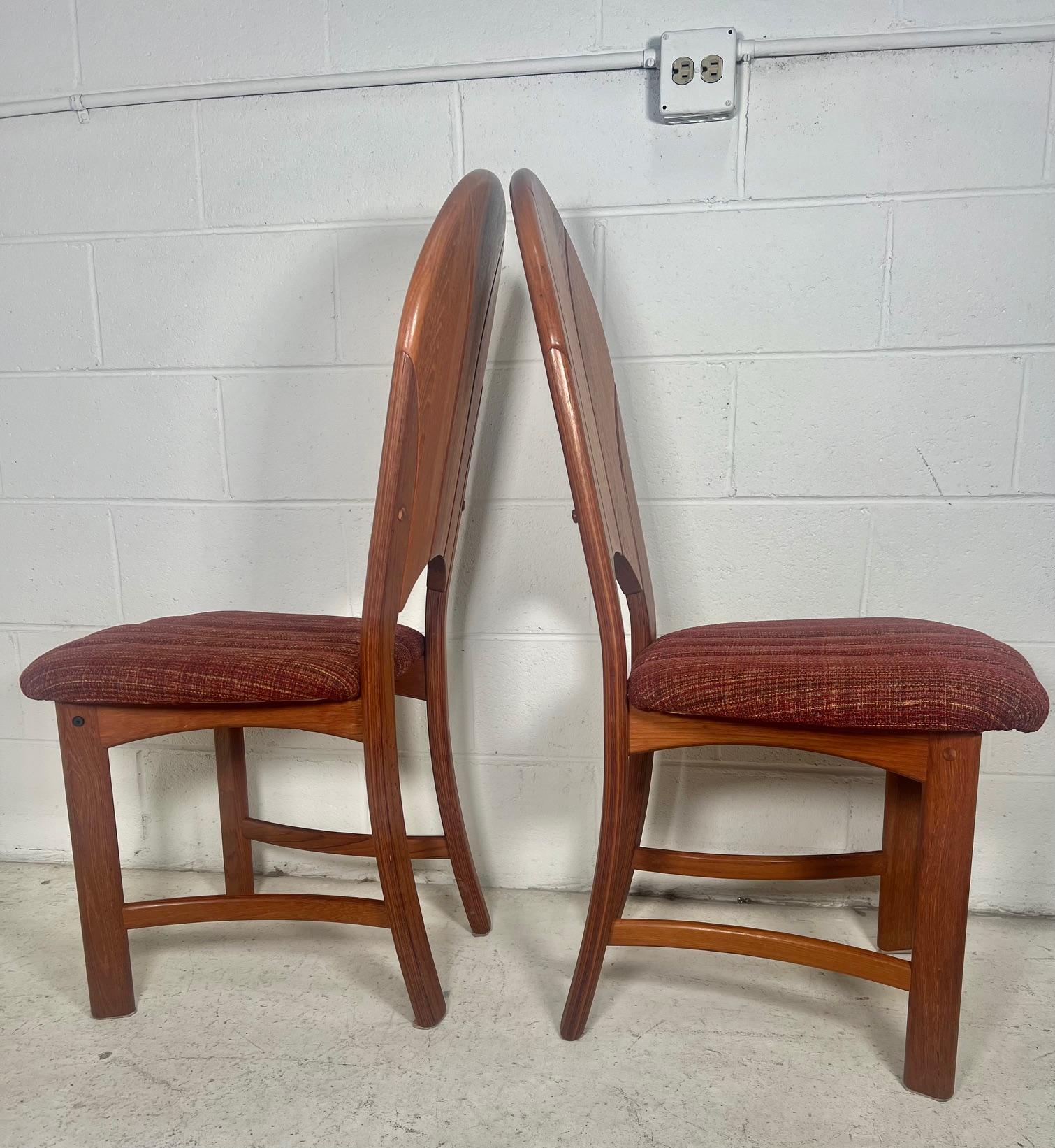 Set Of 6 Mid Century Modern Danish Teak Dining Chairs By D-Scan For Sale 2