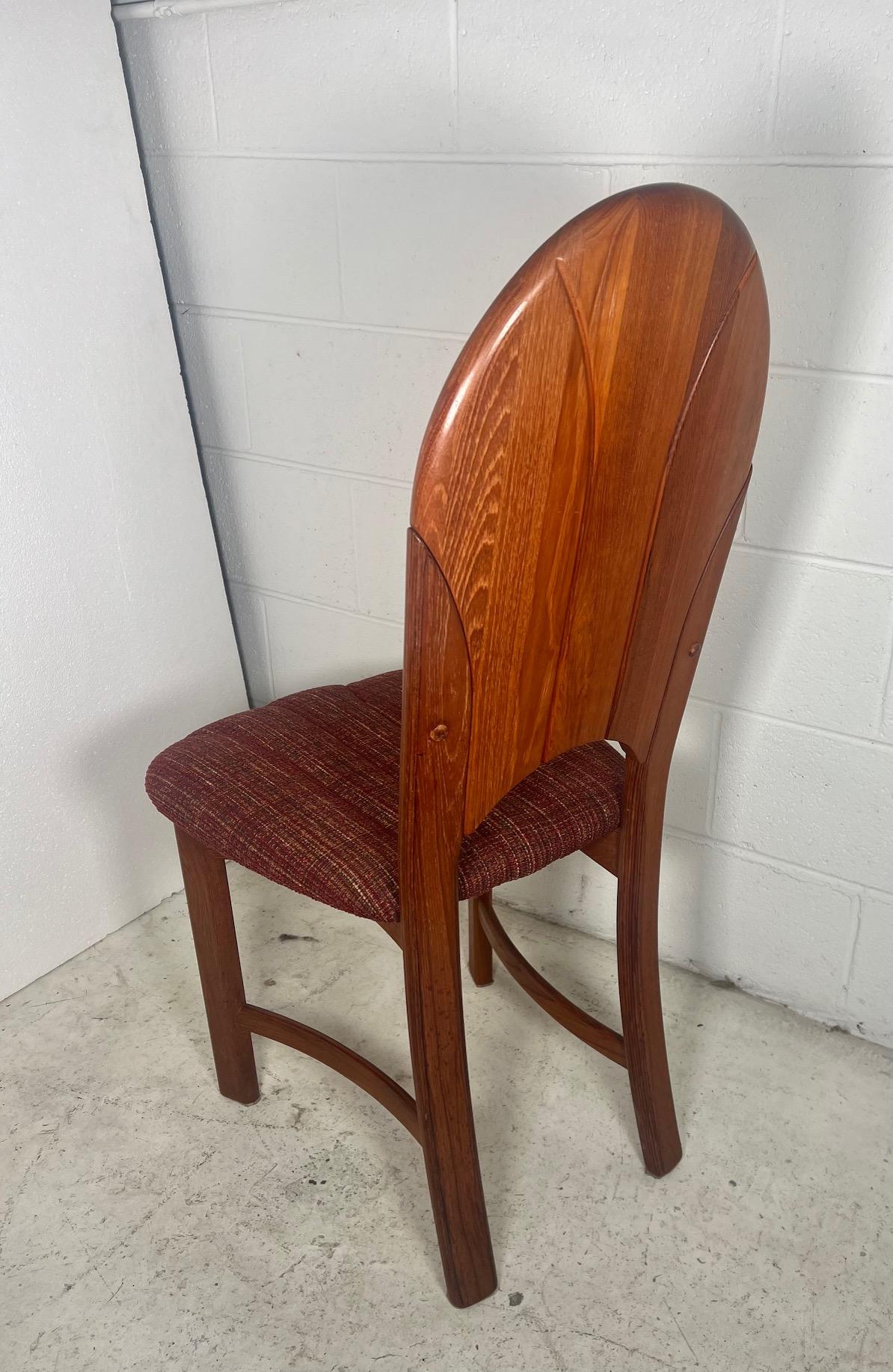 Set Of 6 Mid Century Modern Danish Teak Dining Chairs By D-Scan For Sale 5