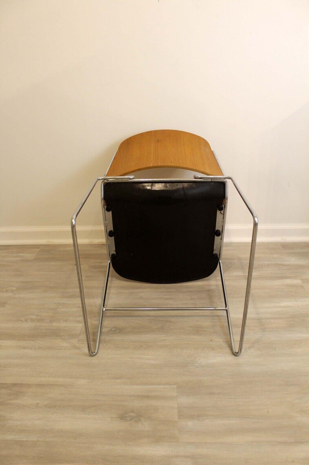 Set of 6 Mid-Century Modern David Rowland Bentwood Stackable Chairs 3