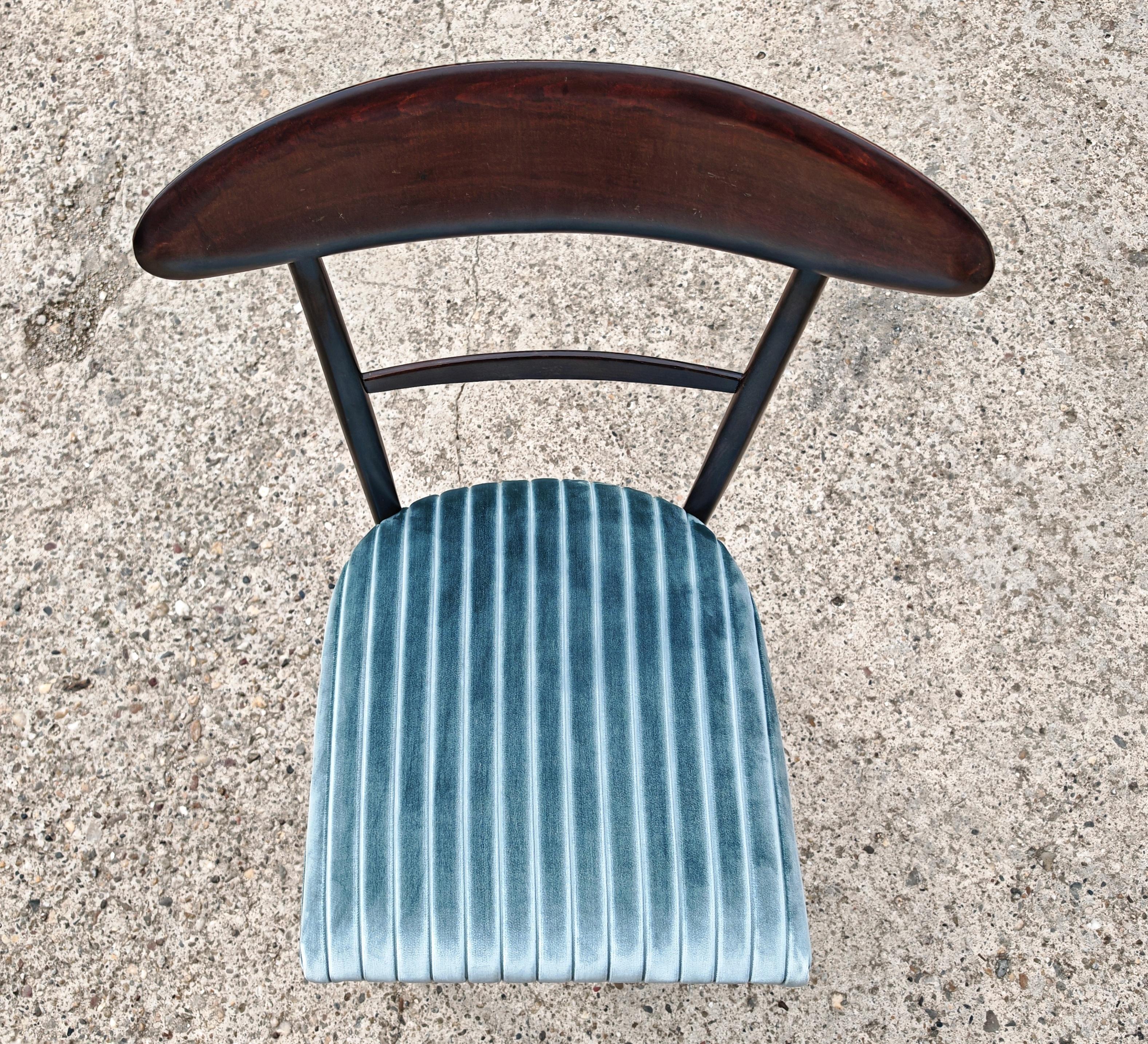 Satz von 6 Mid Century Modern Esszimmerstühlen nach Ico Parisi, Italien 1950er Jahre im Angebot 2