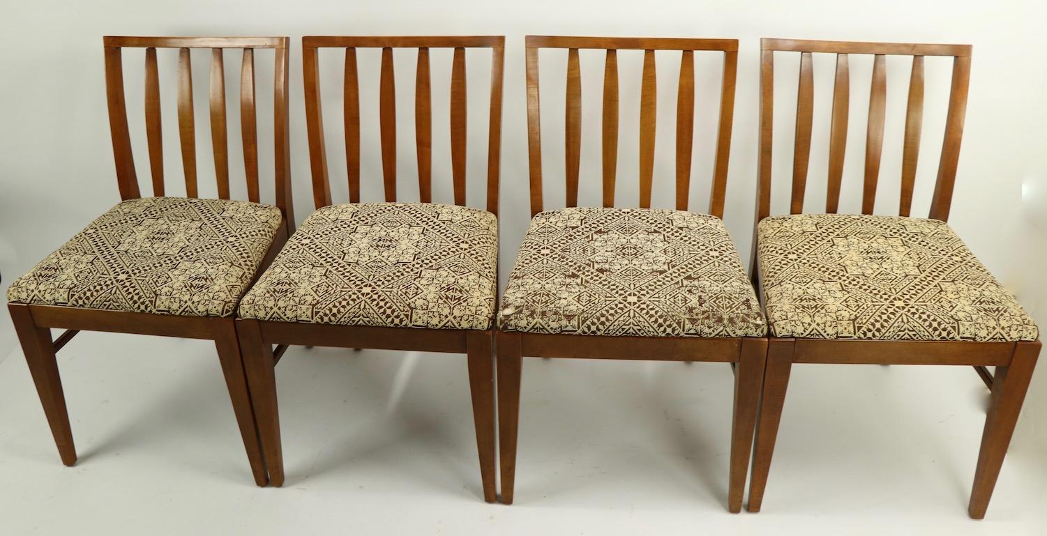 Set of 6 Mid-Century Modern Dining Chairs attributed to RWAY 9