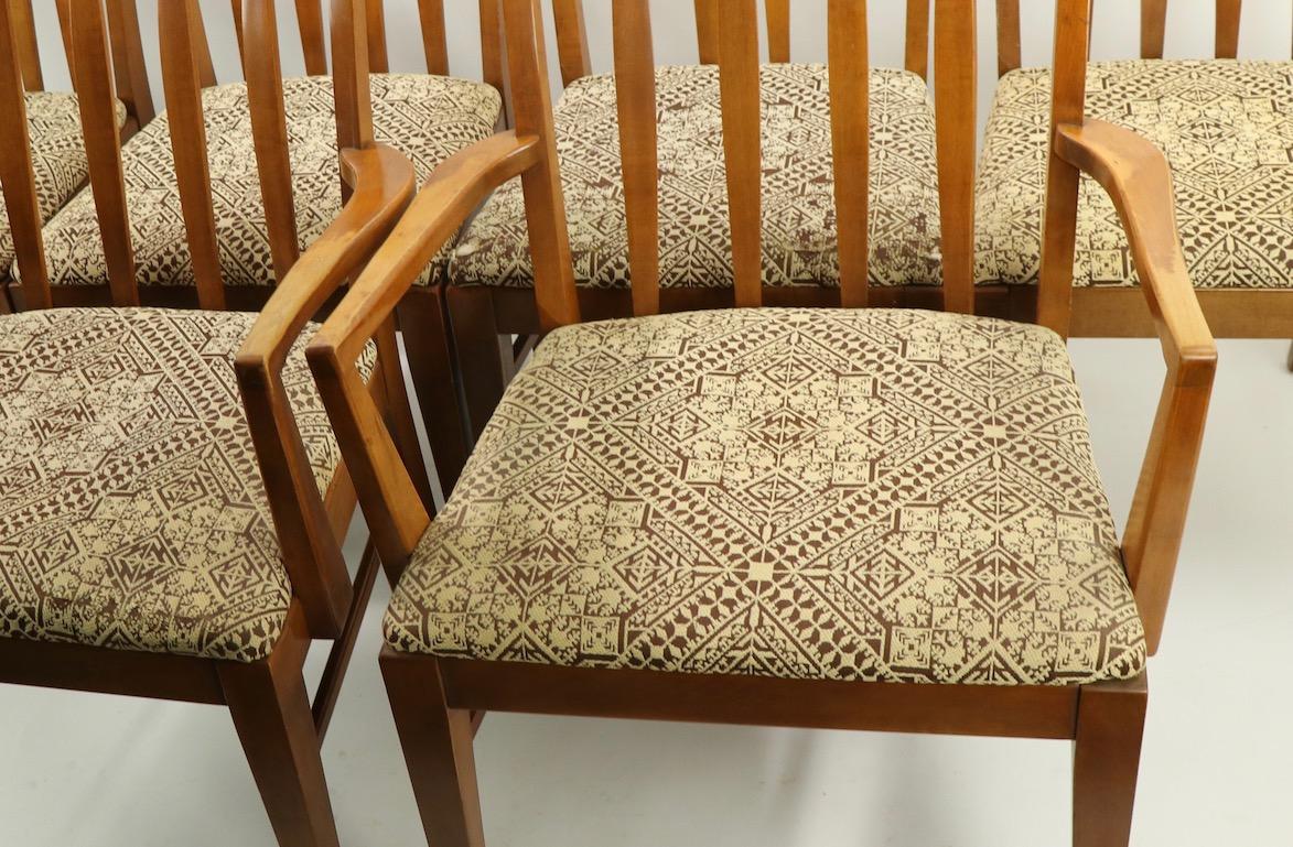 Set of 6 Mid-Century Modern Dining Chairs attributed to RWAY 10