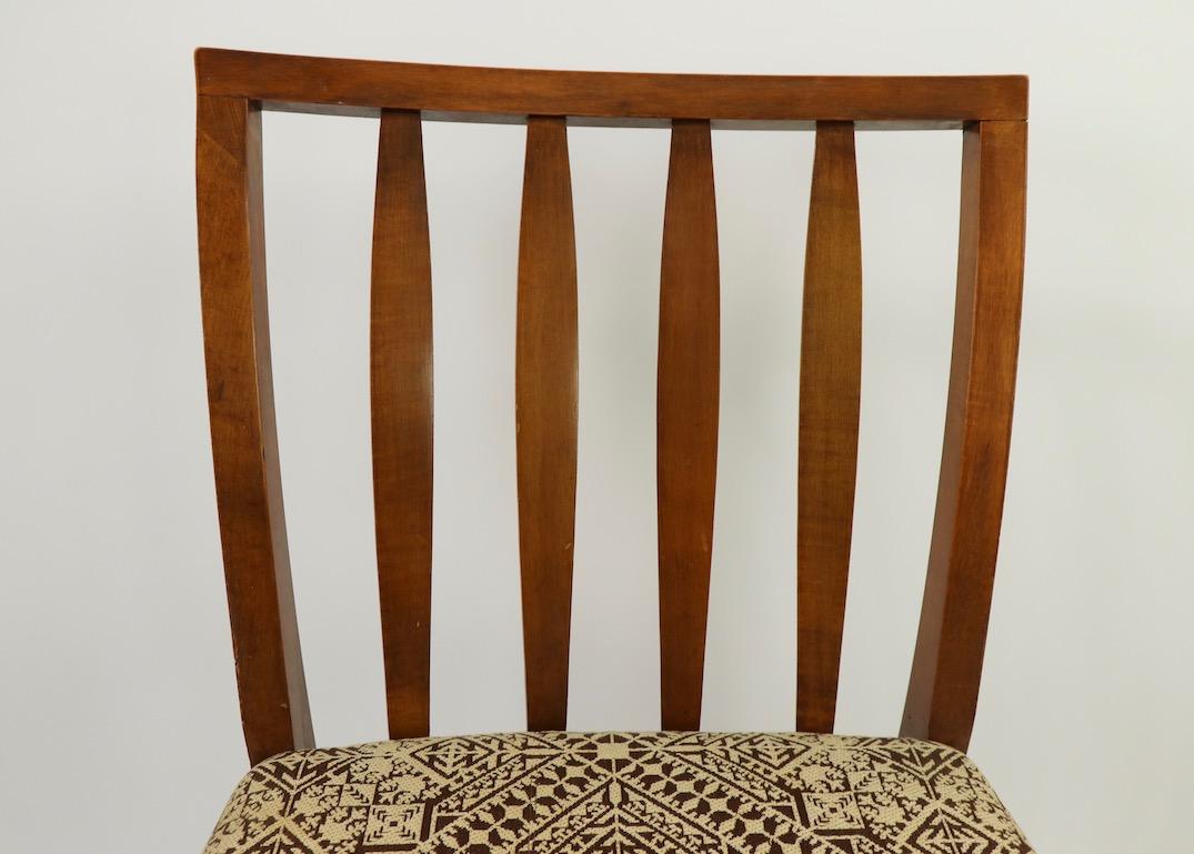 Set of 6 Mid-Century Modern Dining Chairs attributed to RWAY In Good Condition In New York, NY