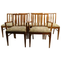 Retro Set of 6 Mid-Century Modern Dining Chairs attributed to RWAY