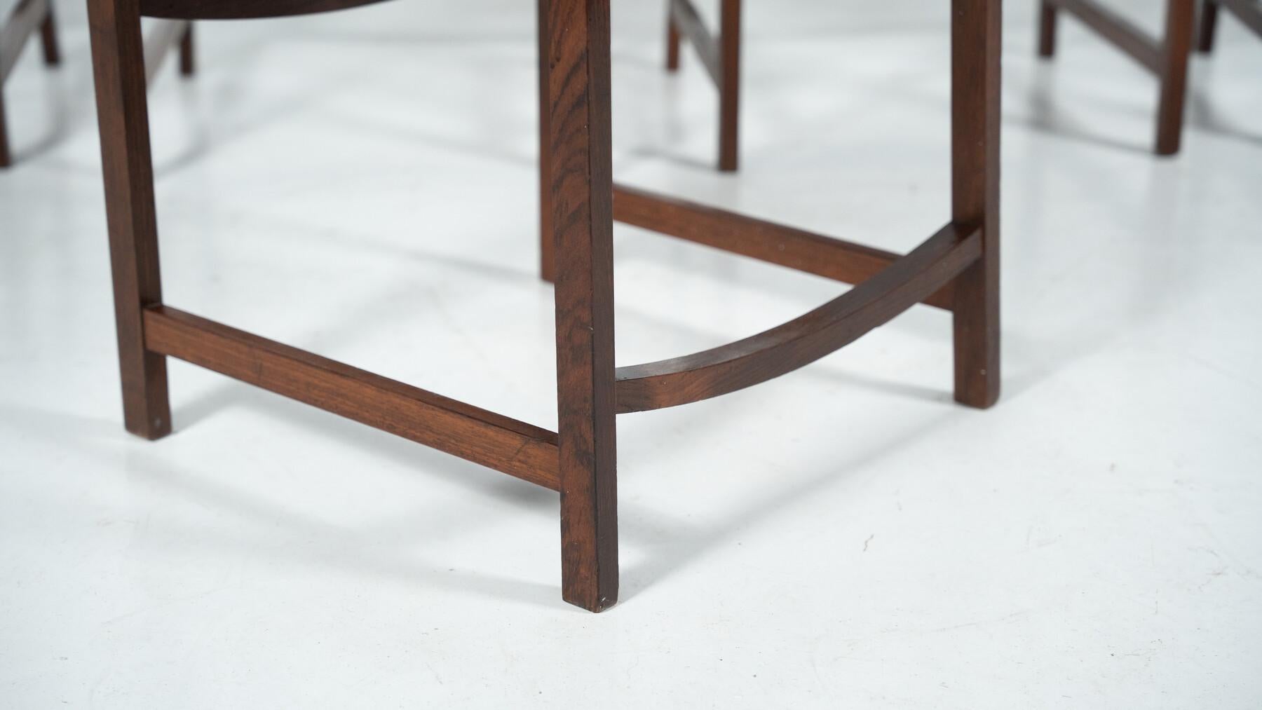 Juego de 6 sillas de comedor modernas de mediados de siglo de Renato Venturi para MIM, años 50 mediados del siglo XX en venta