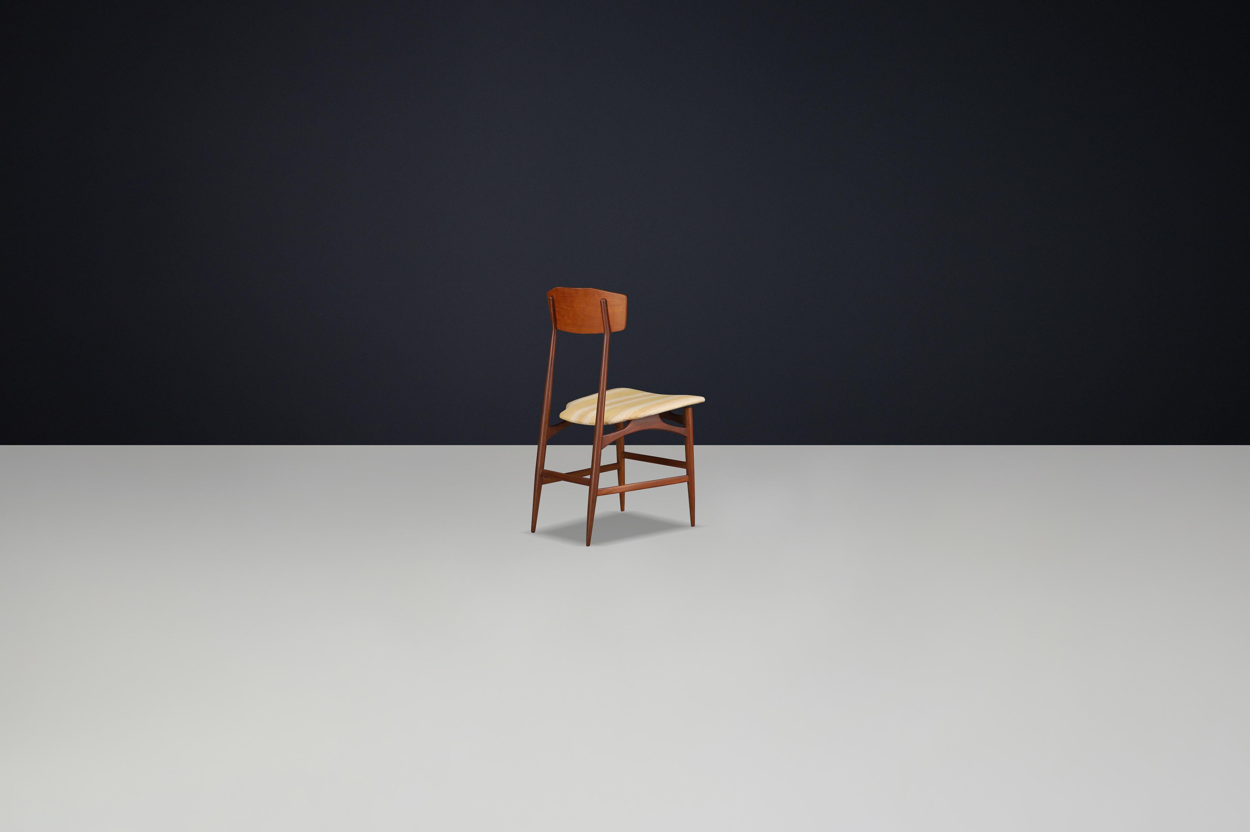 Ensemble de 6 chaises de salle à manger modernes du milieu du siècle par Silvio Cavatorta, Italie, années 1950 en vente 1