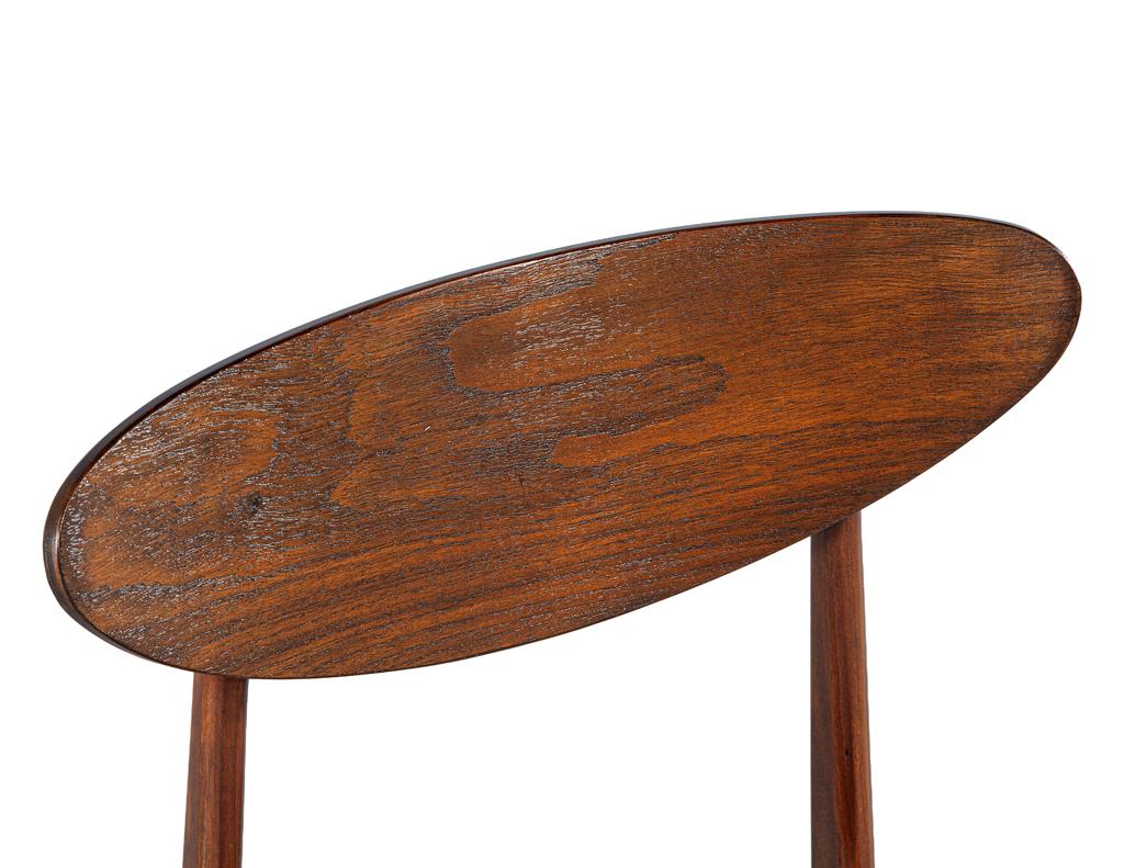 Set of 6 Mid-Century Modern Dining Chairs, Hans J. Wegner Style, 1960’s For Sale 5