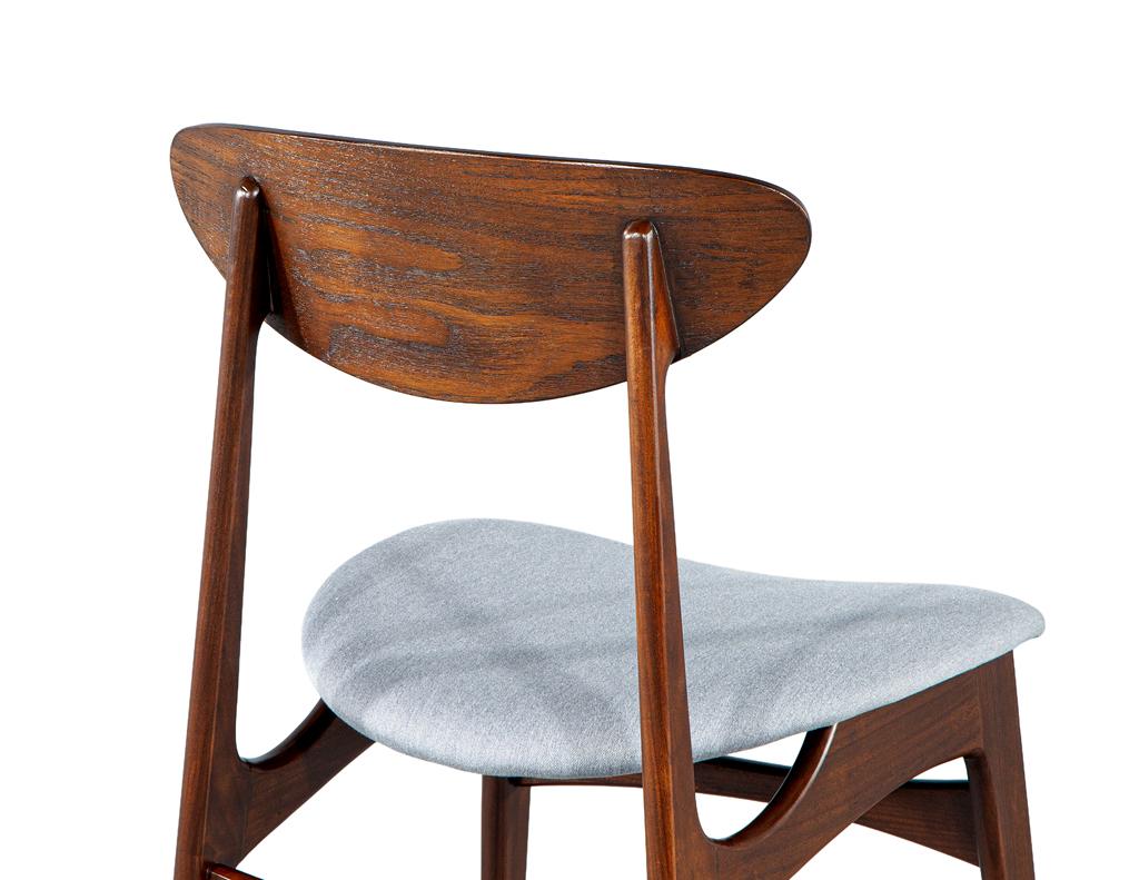 Set of 6 Mid-Century Modern Dining Chairs, Hans J. Wegner Style, 1960’s For Sale 7