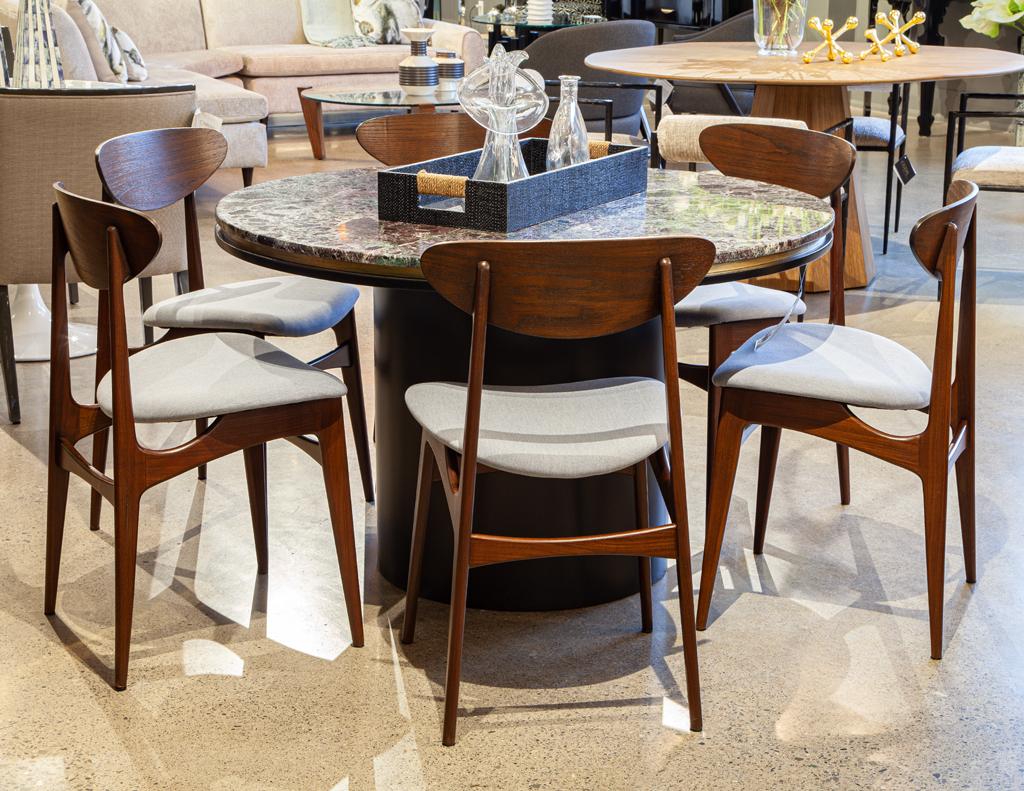 Danish Set of 6 Mid-Century Modern Dining Chairs, Hans J. Wegner Style, 1960’s For Sale