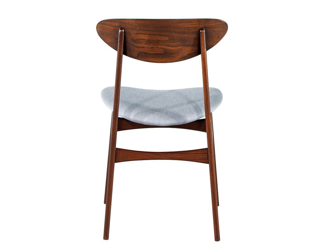 Set of 6 Mid-Century Modern Dining Chairs, Hans J. Wegner Style, 1960’s For Sale 3