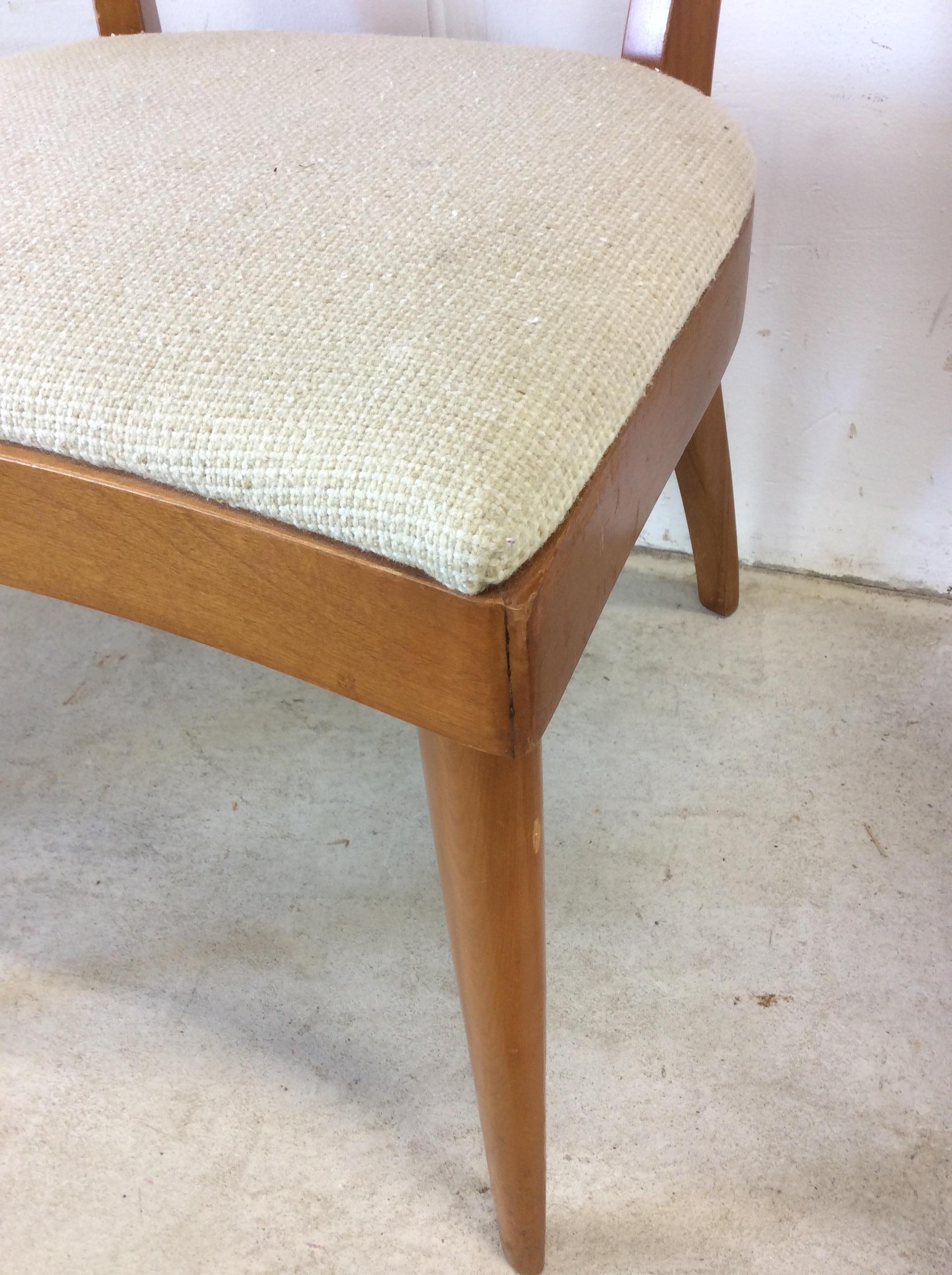 Ensemble de 6 chaises de salle à manger de style moderne du milieu du siècle par Heywood Wakefield en vente 8