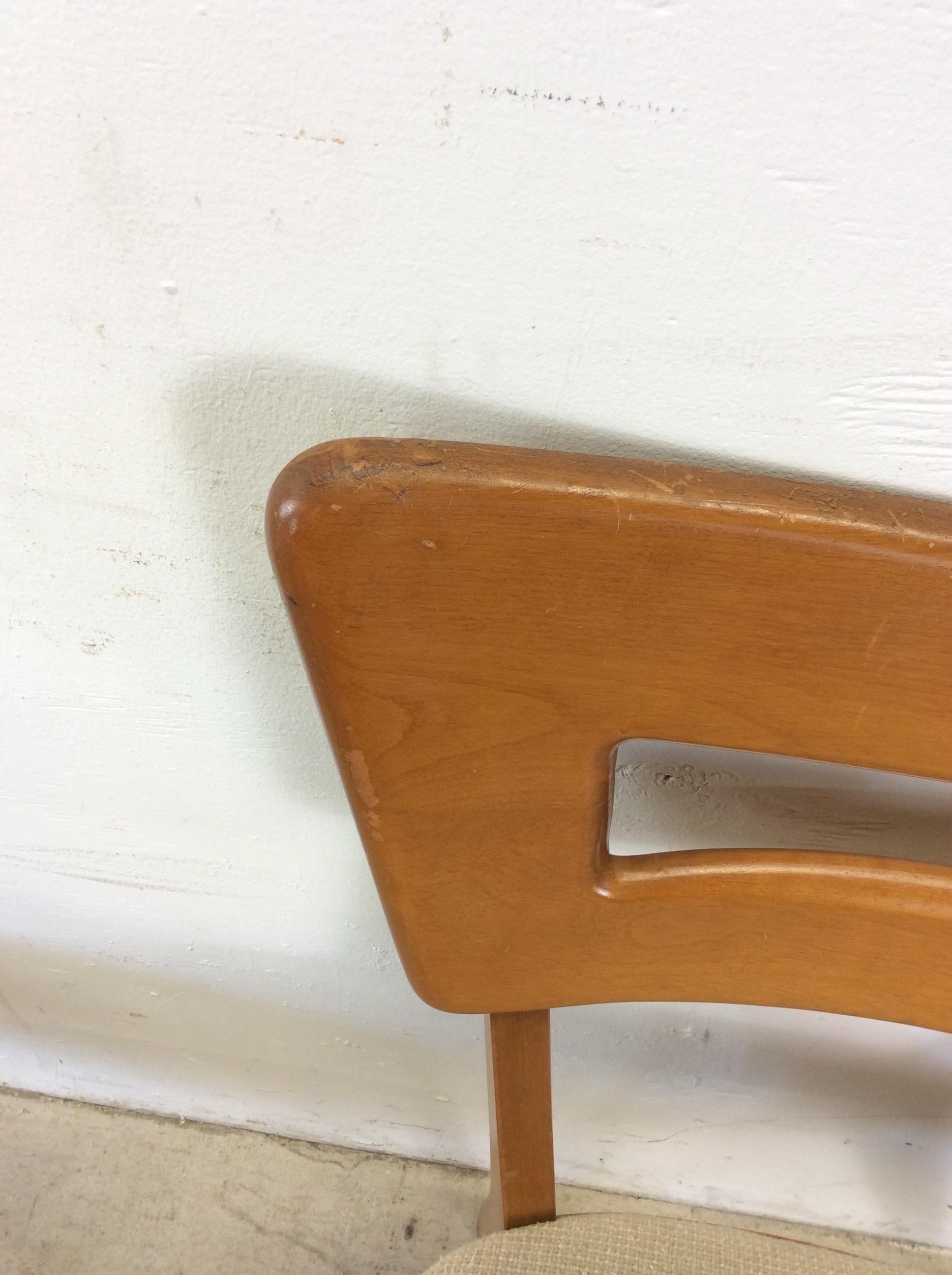 20ième siècle Ensemble de 6 chaises de salle à manger de style moderne du milieu du siècle par Heywood Wakefield en vente