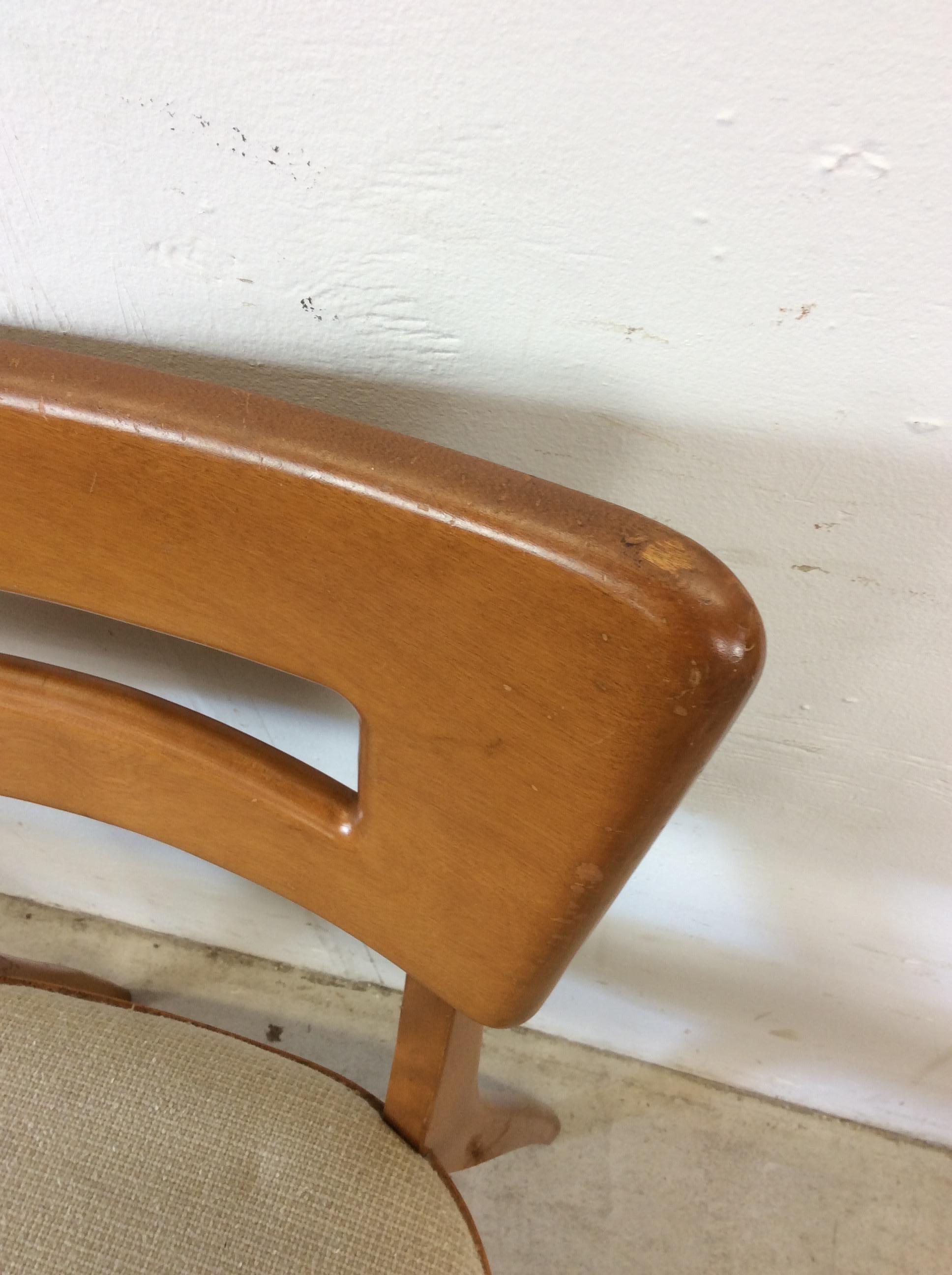 Ensemble de 6 chaises de salle à manger de style moderne du milieu du siècle par Heywood Wakefield en vente 1