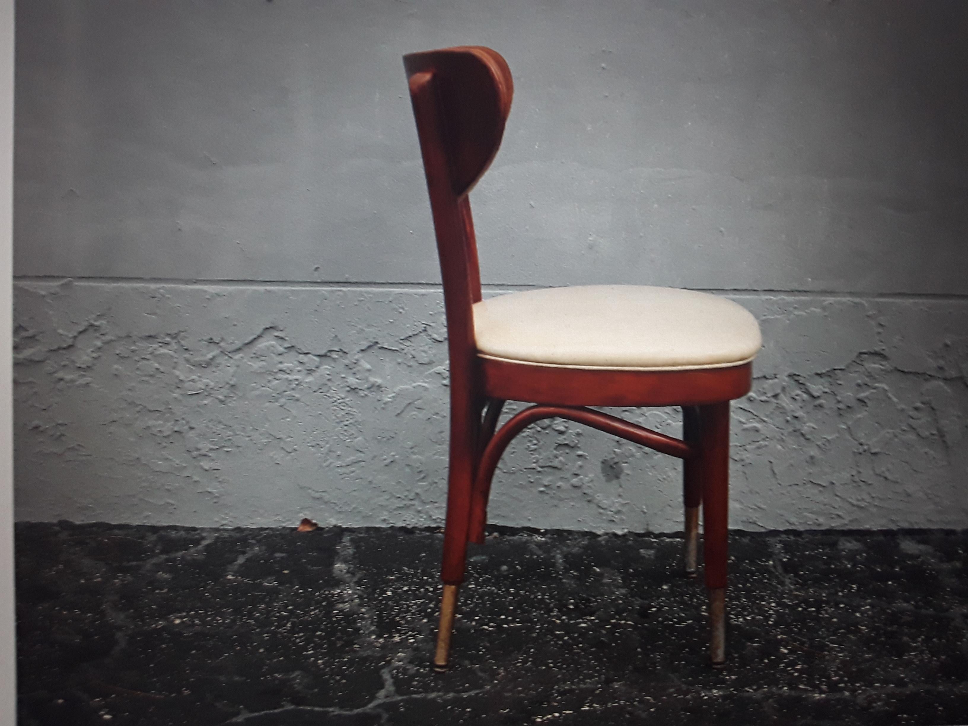 Milieu du XXe siècle Ensemble de 6 chaises de salle à manger en bois courbé de style « George Jetson », mi-siècle moderne en vente