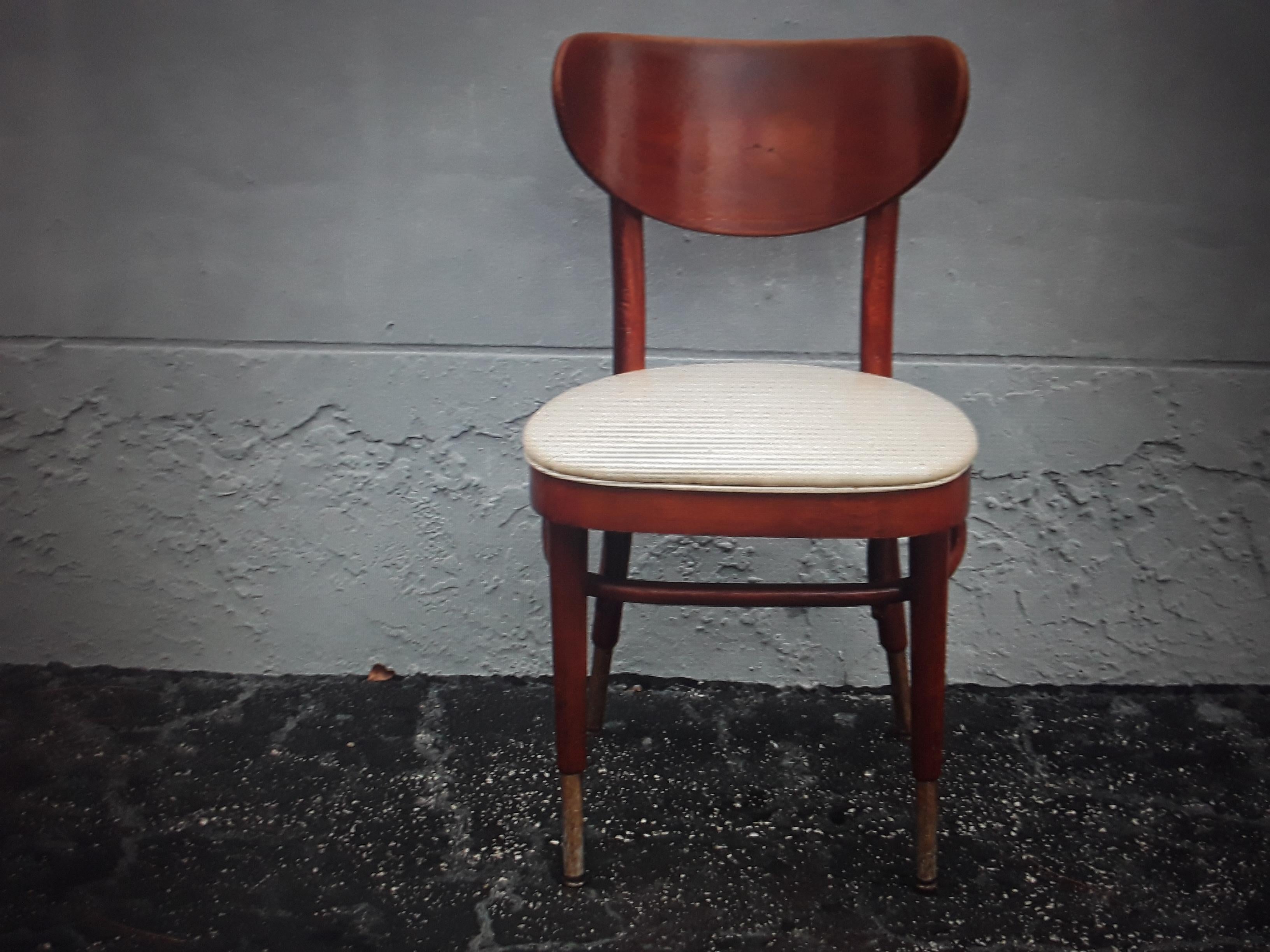 Ensemble de 6 chaises de salle à manger en bois courbé de style « George Jetson », mi-siècle moderne en vente 1