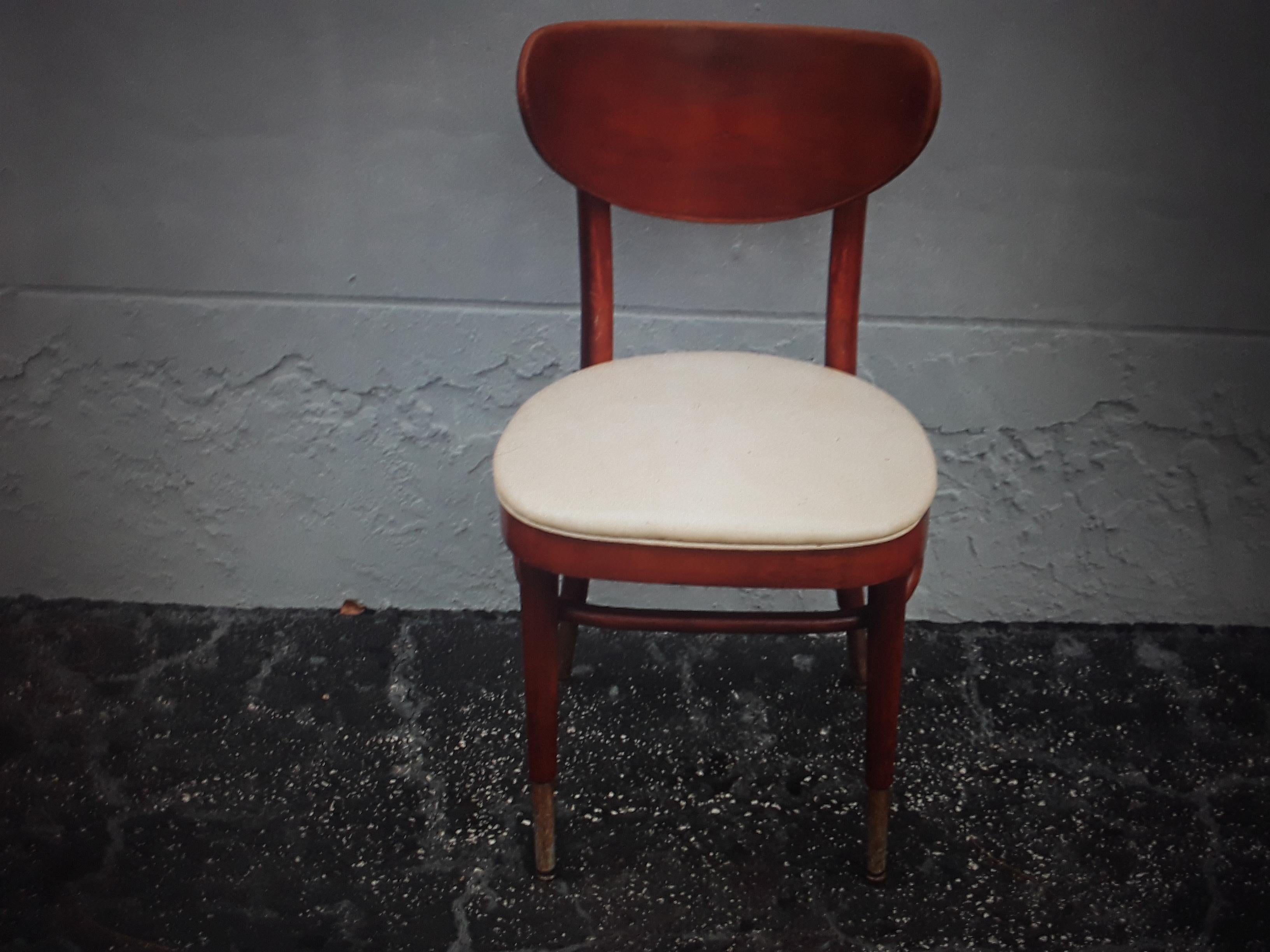 Ensemble de 6 chaises de salle à manger en bois courbé de style « George Jetson », mi-siècle moderne en vente 2