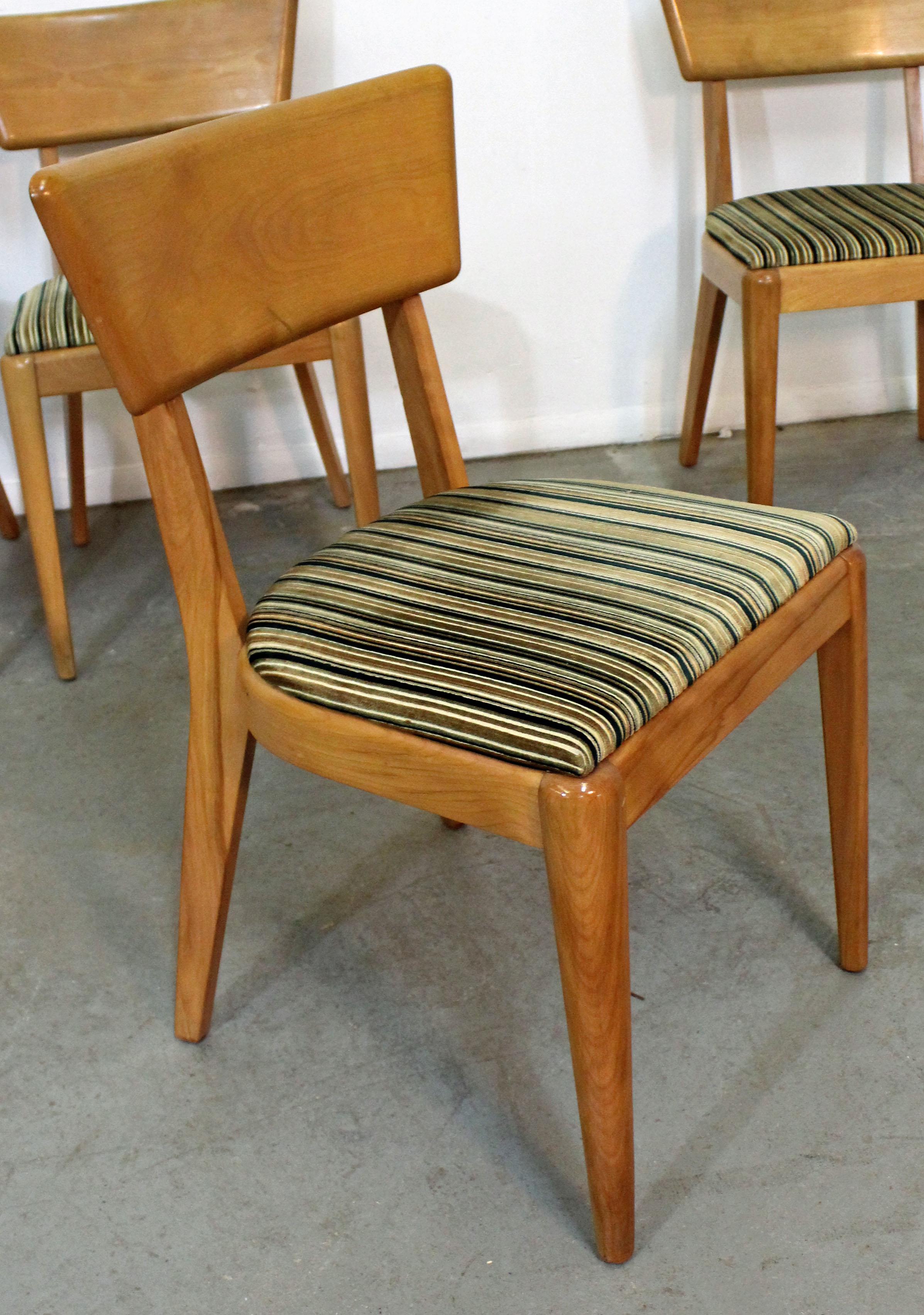 American Set of 6 Mid-Century Modern Heywood-Wakefield Champagne Dining Chairs