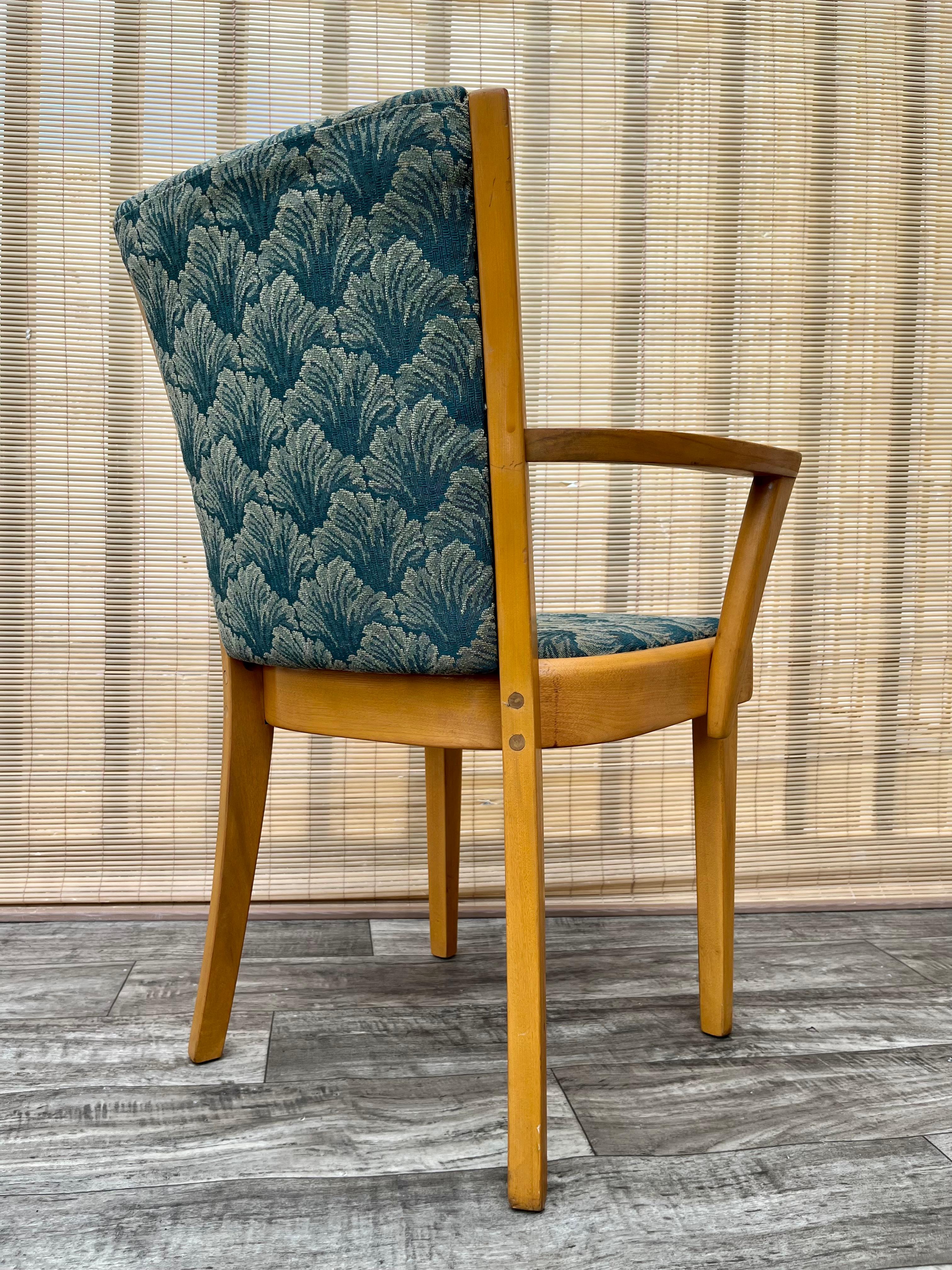 Set of 6 Mid Century Modern Heywood Wakefield Dining Room Chairs. Circa 1960s  For Sale 6