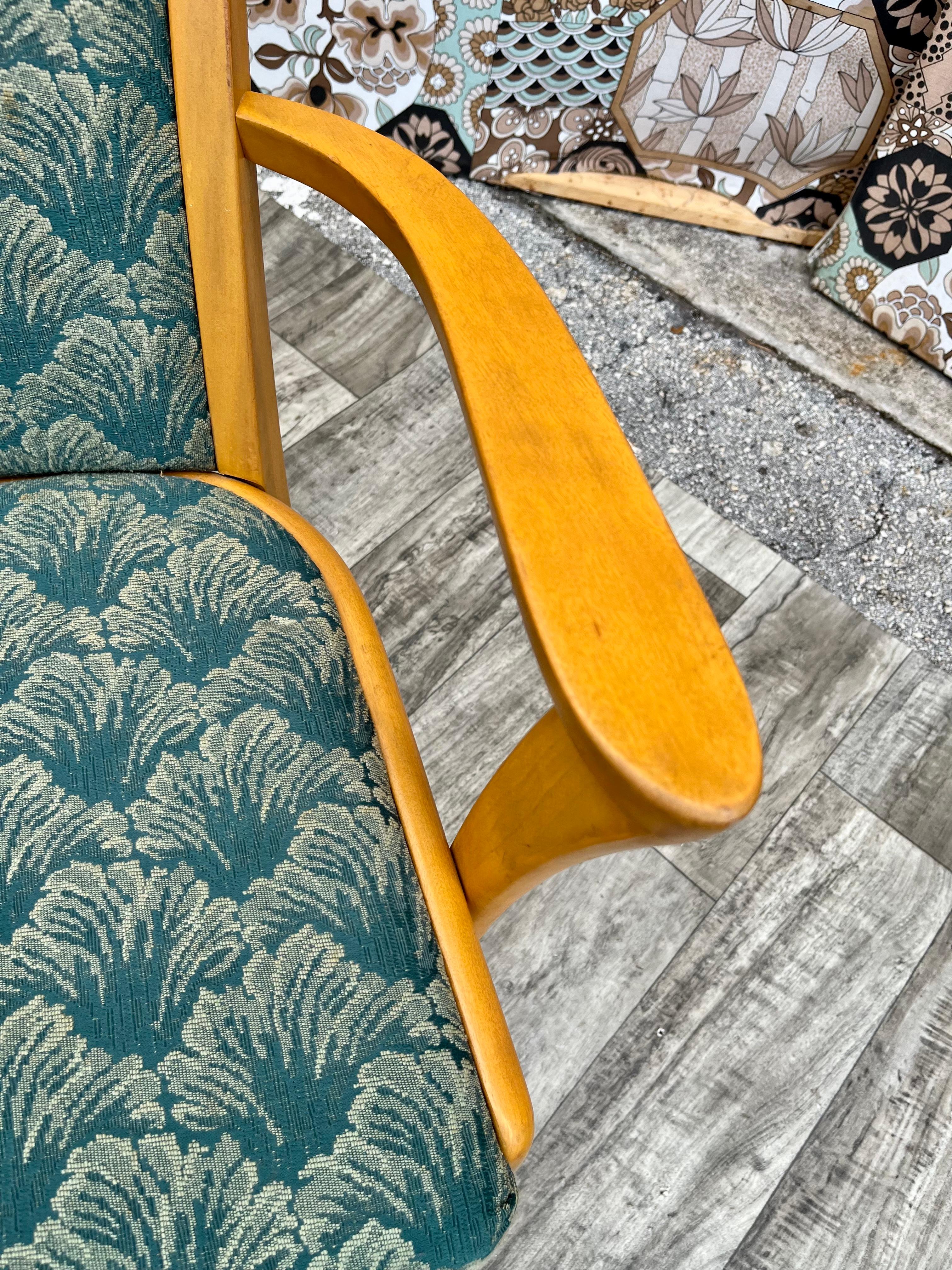 Set of 6 Mid Century Modern Heywood Wakefield Dining Room Chairs. Circa 1960s  For Sale 9