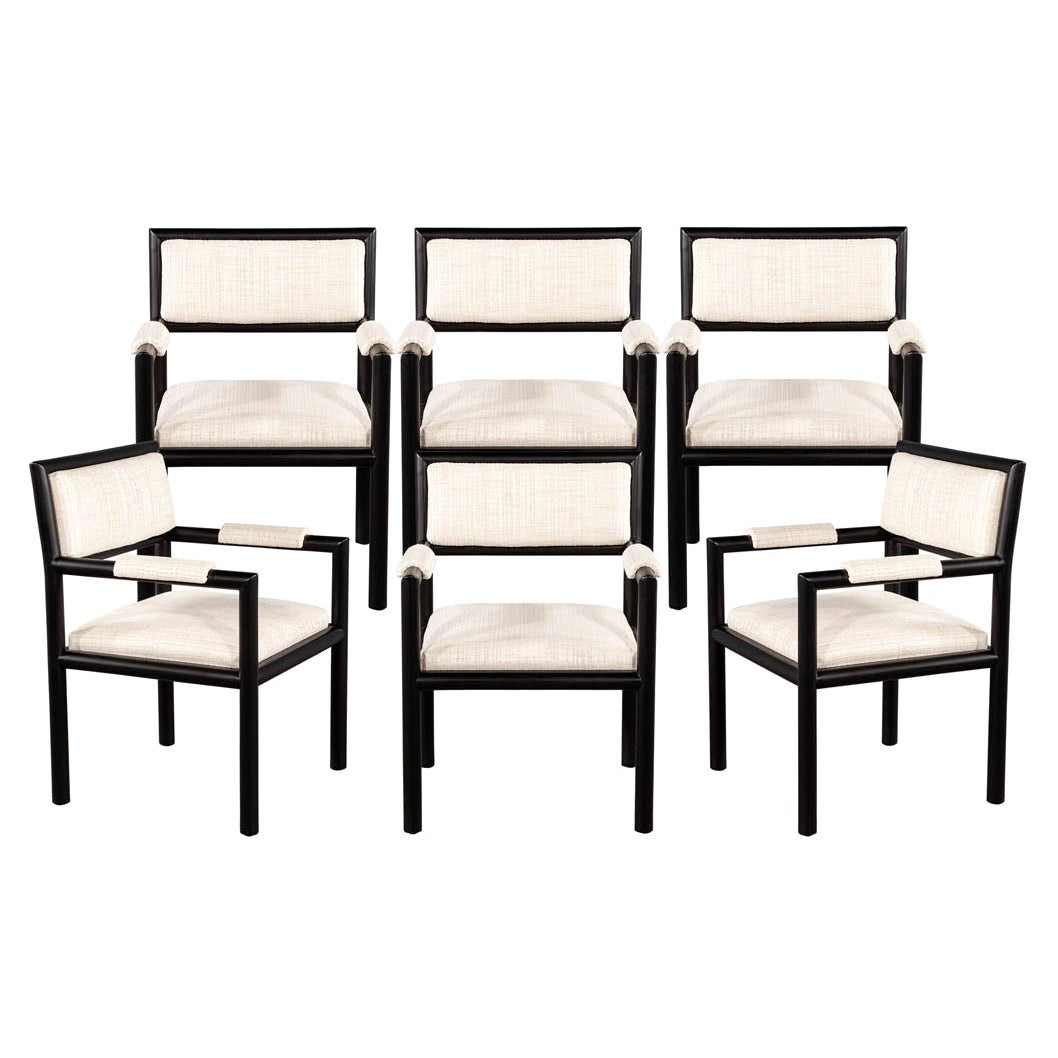 Set of 6 Mid-Century Modern Inspired Dining Chairs by Kelly Wearstler