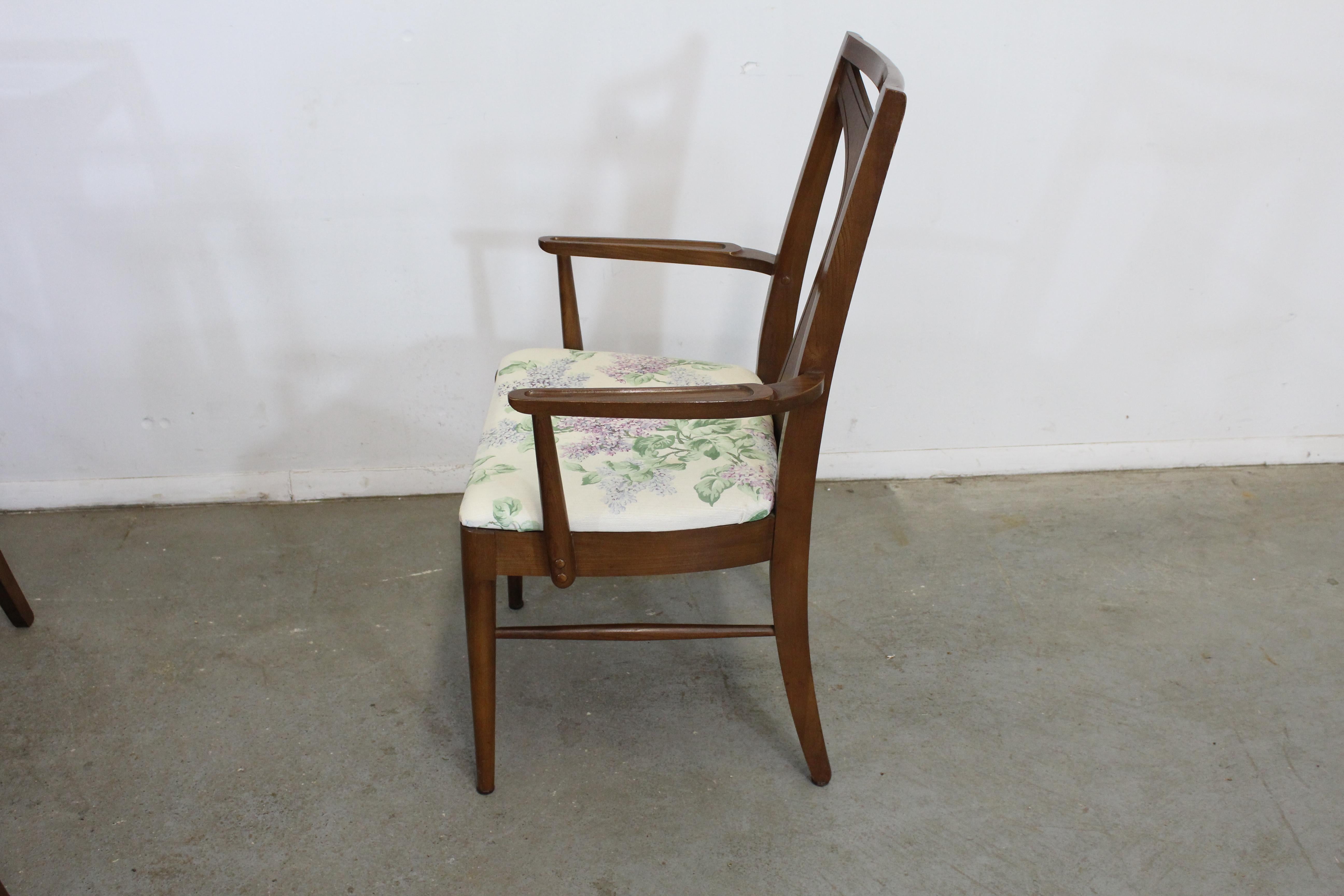 Set of 6 Mid-Century Modern Kent Coffey Perspecta Walnut Dining Chairs 1