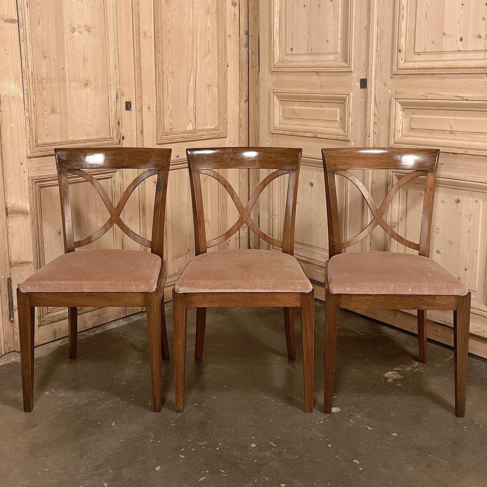 Set of 6 Mid-Century Modern Mahogany Dining Chairs by De Coene For Sale 3