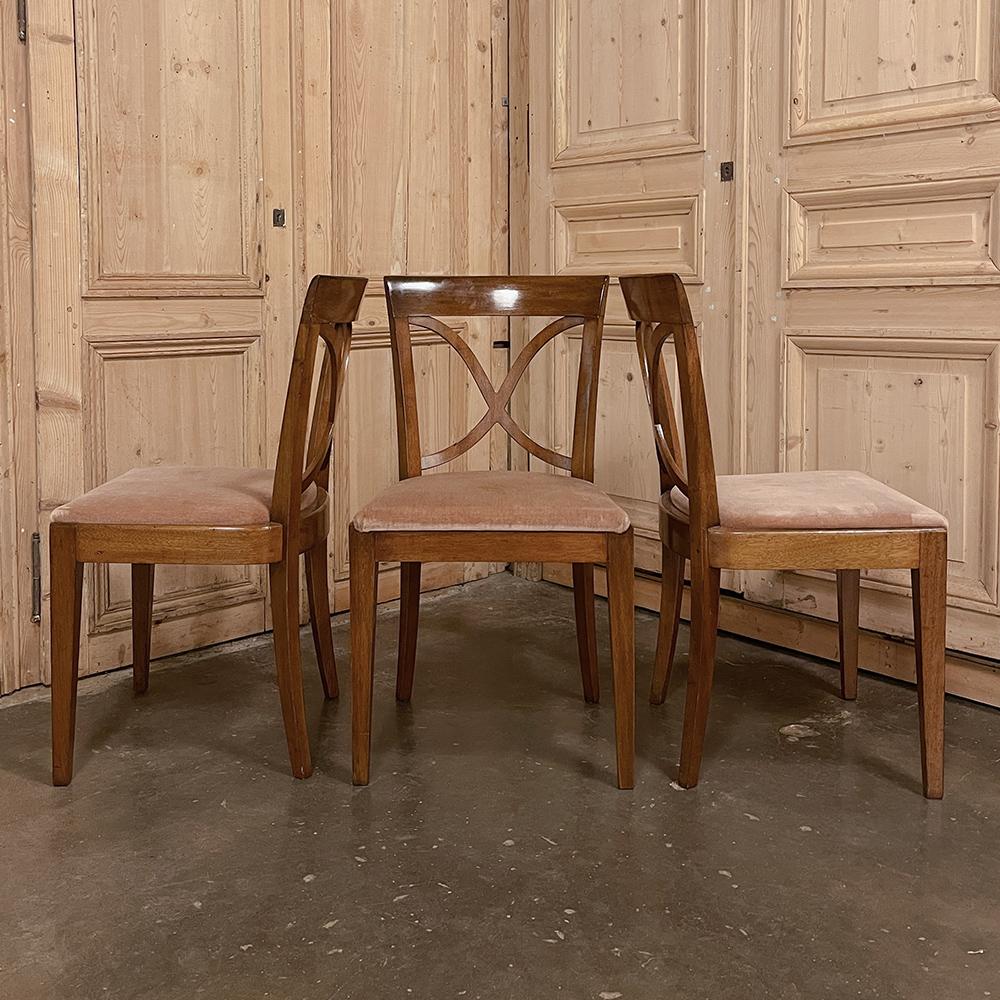 Set of 6 Mid-Century Modern Mahogany Dining Chairs by De Coene For Sale 4