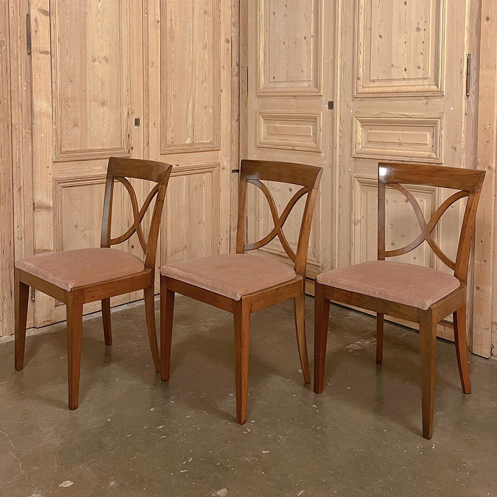 Set of 6 Mid-Century Modern Mahogany Dining Chairs by De Coene For Sale 5