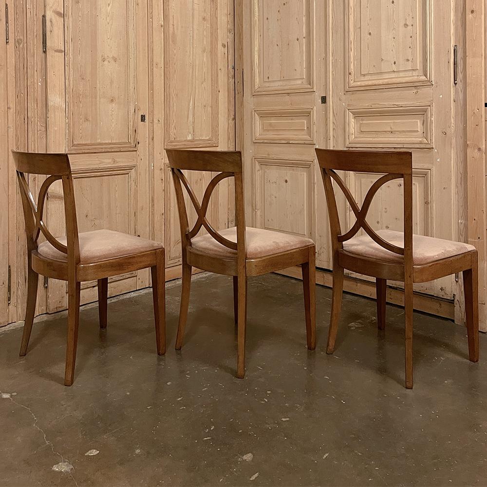 Set of 6 Mid-Century Modern Mahogany Dining Chairs by De Coene For Sale 6