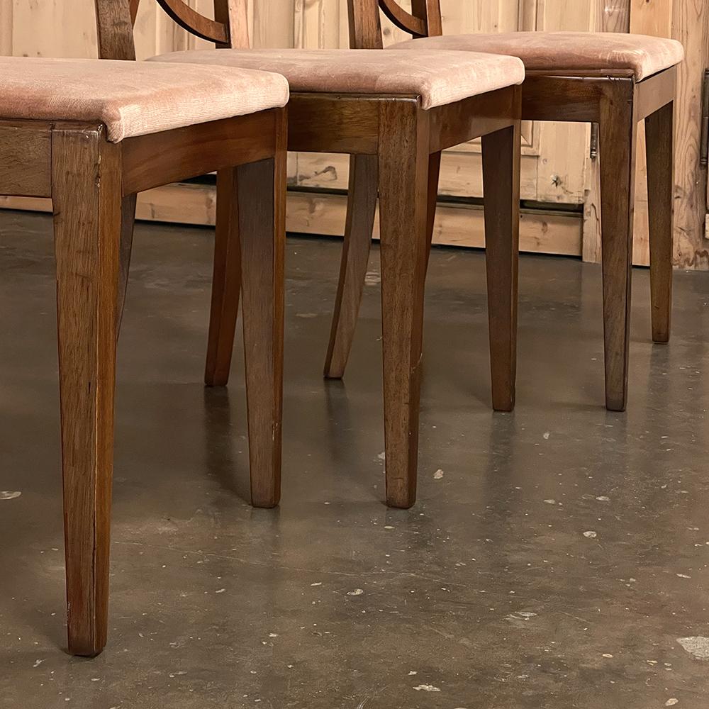 Set of 6 Mid-Century Modern Mahogany Dining Chairs by De Coene For Sale 13