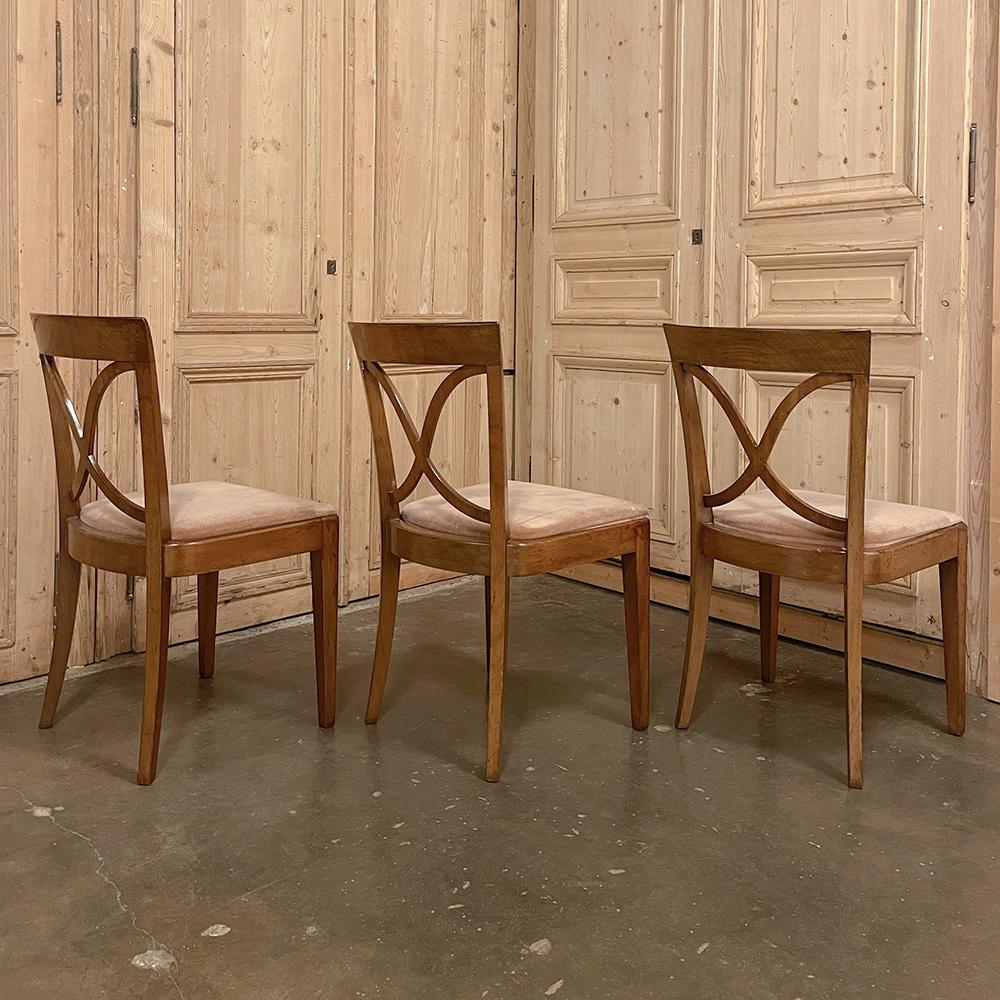 Set of 6 Mid-Century Modern Mahogany Dining Chairs by De Coene For Sale 1