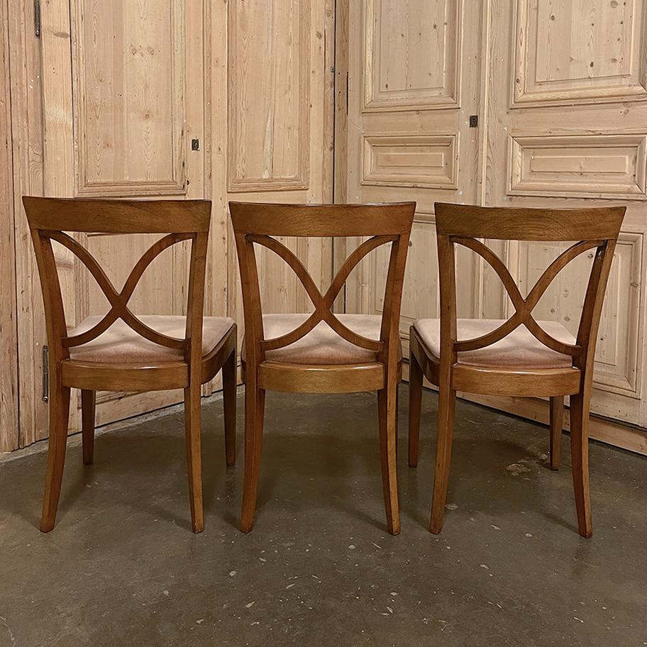 Set of 6 Mid-Century Modern Mahogany Dining Chairs by De Coene For Sale 2