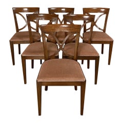 Set of 6 Mid-Century Modern Mahogany Dining Chairs by De Coene