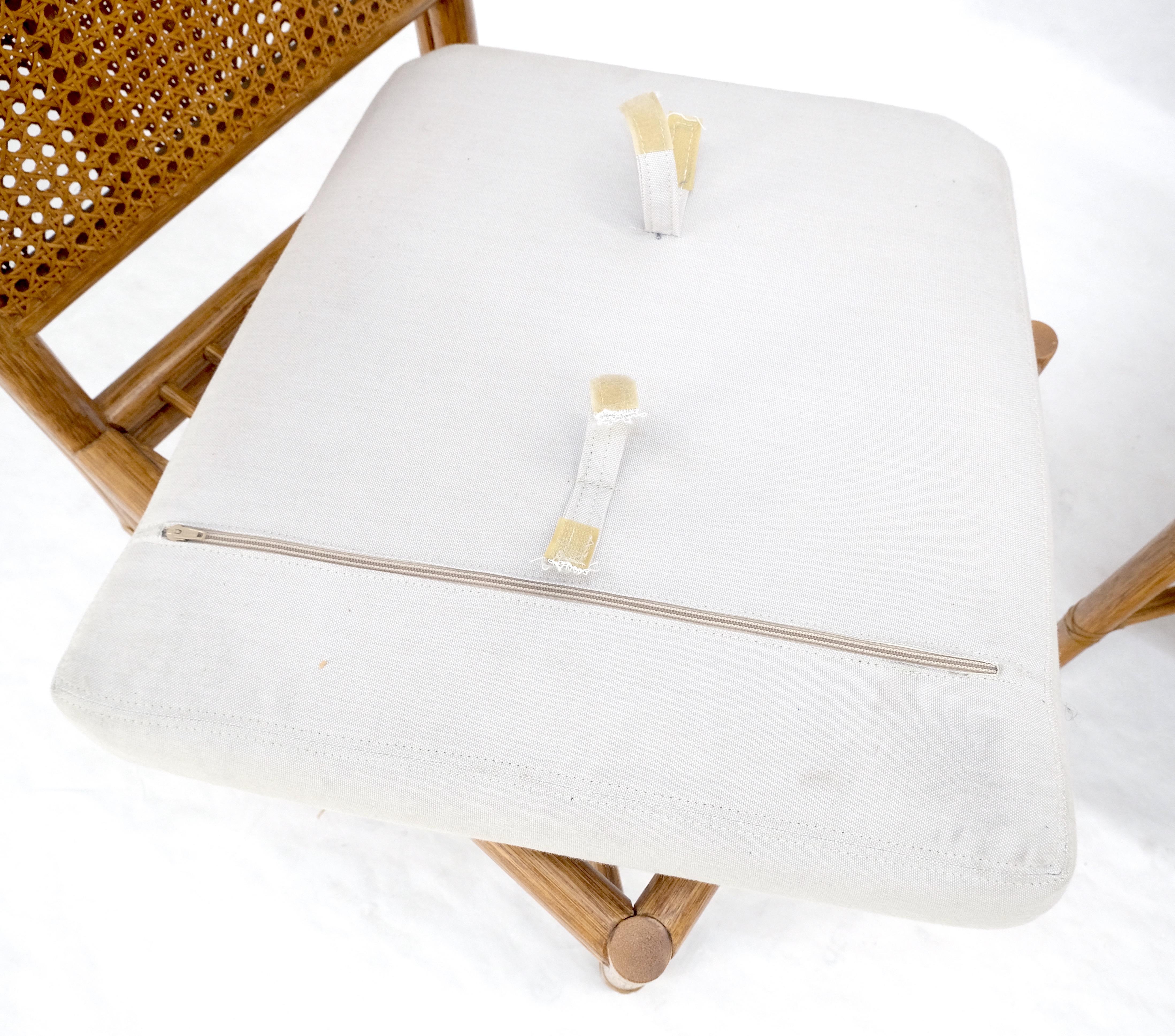 Set di 6 sedie da pranzo in rattan McGuire Cane 7 del Mid Century Modern MINT in vendita 4