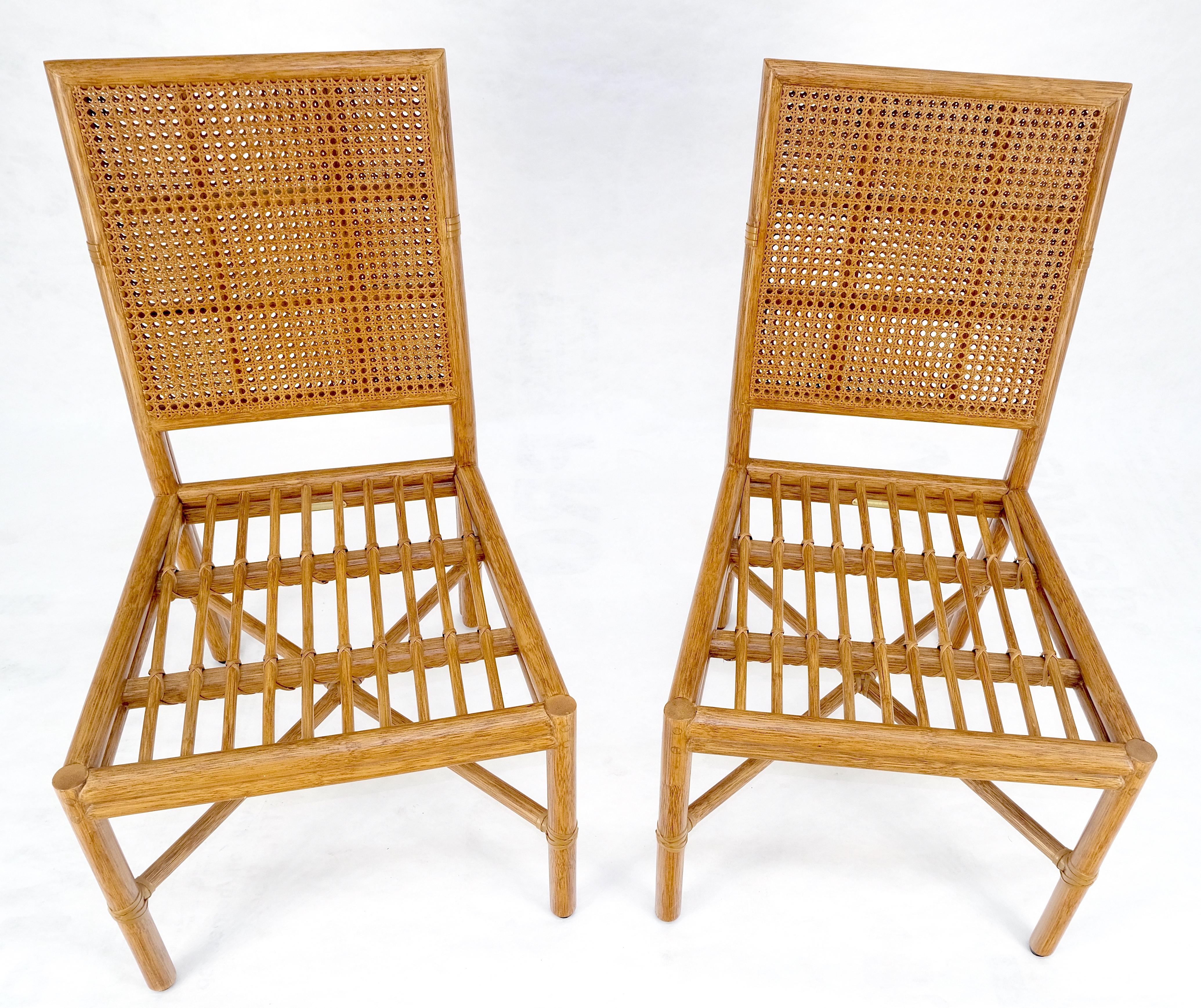 Set di 6 sedie da pranzo in rattan McGuire Cane 7 del Mid Century Modern MINT in vendita 5