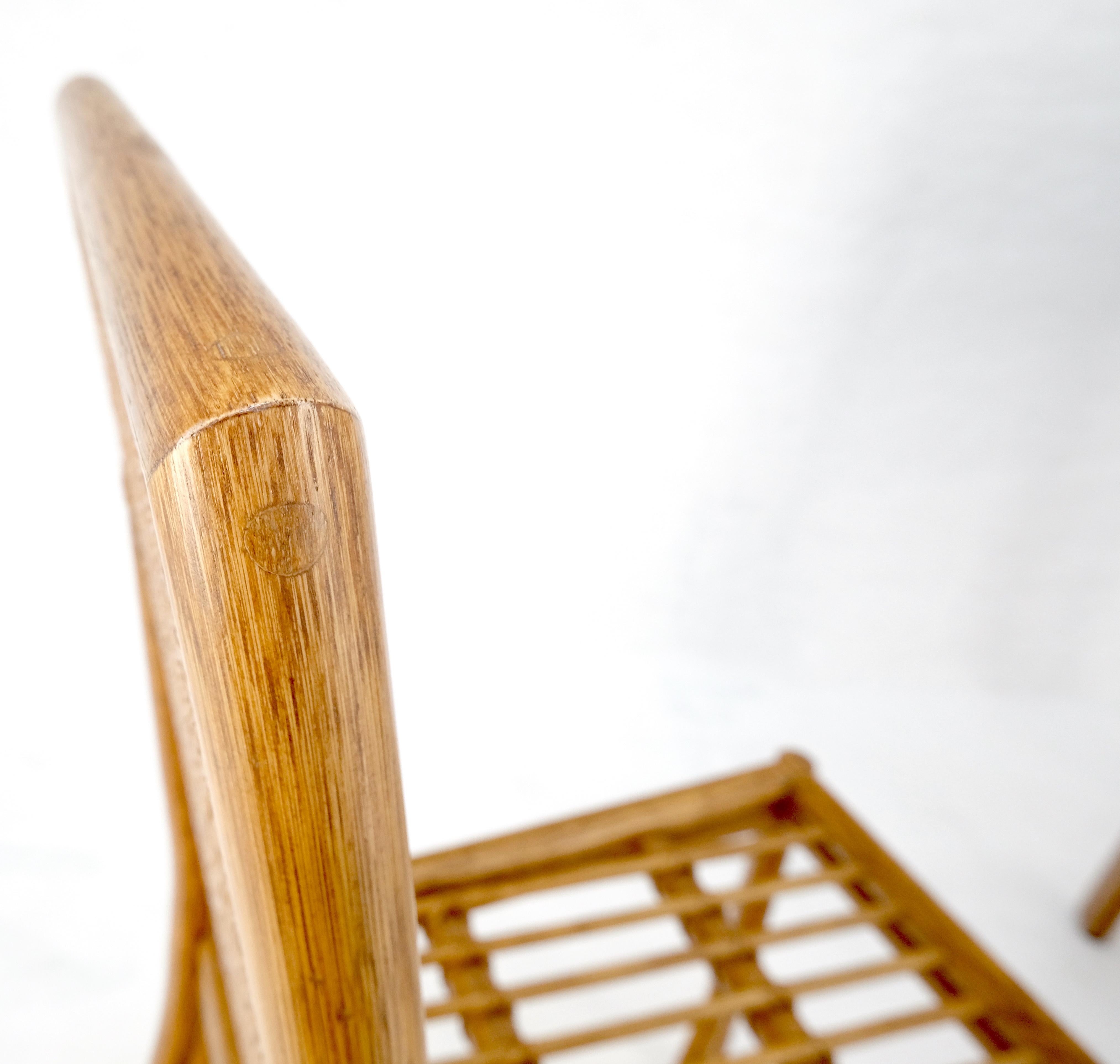 Set di 6 sedie da pranzo in rattan McGuire Cane 7 del Mid Century Modern MINT in vendita 6