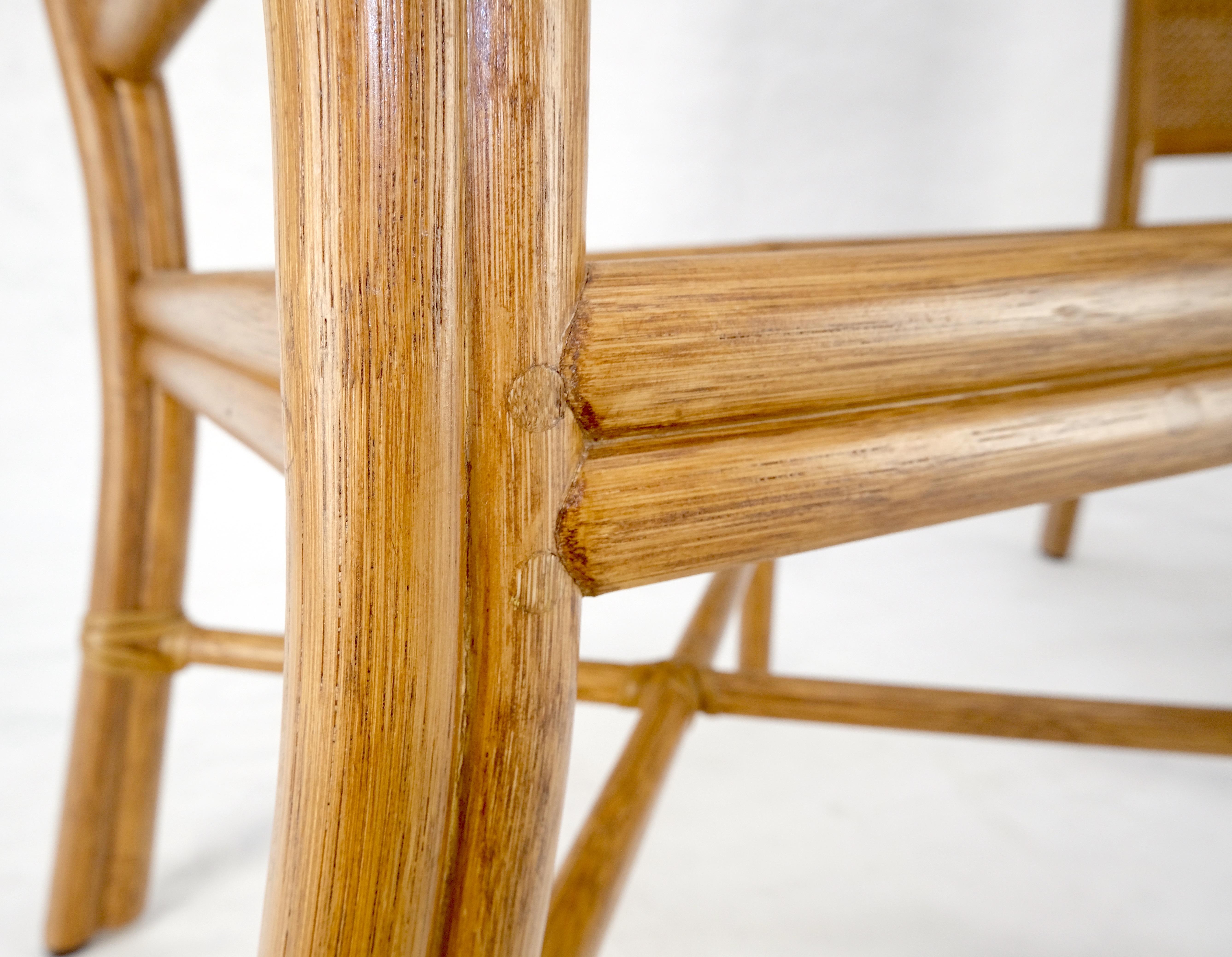 Set di 6 sedie da pranzo in rattan McGuire Cane 7 del Mid Century Modern MINT in vendita 7