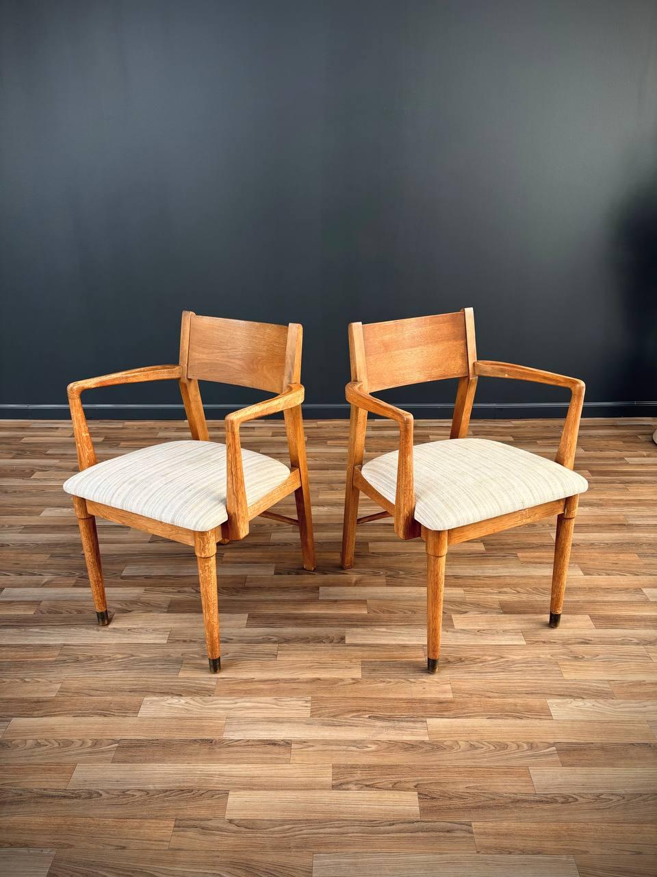 6er set moderne esstischstühle aus eiche aus der mitte des jahrhunderts von Drexel (Mitte des 20. Jahrhunderts) im Angebot