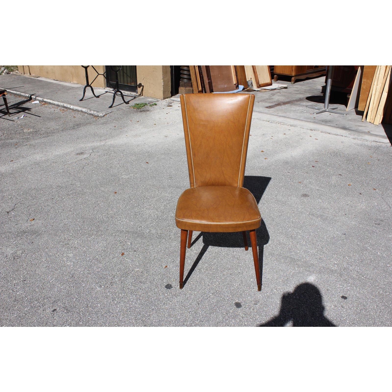 Set of 6 Mid-Century Modern Solid Mahogany Dining Chairs, 1960s 3