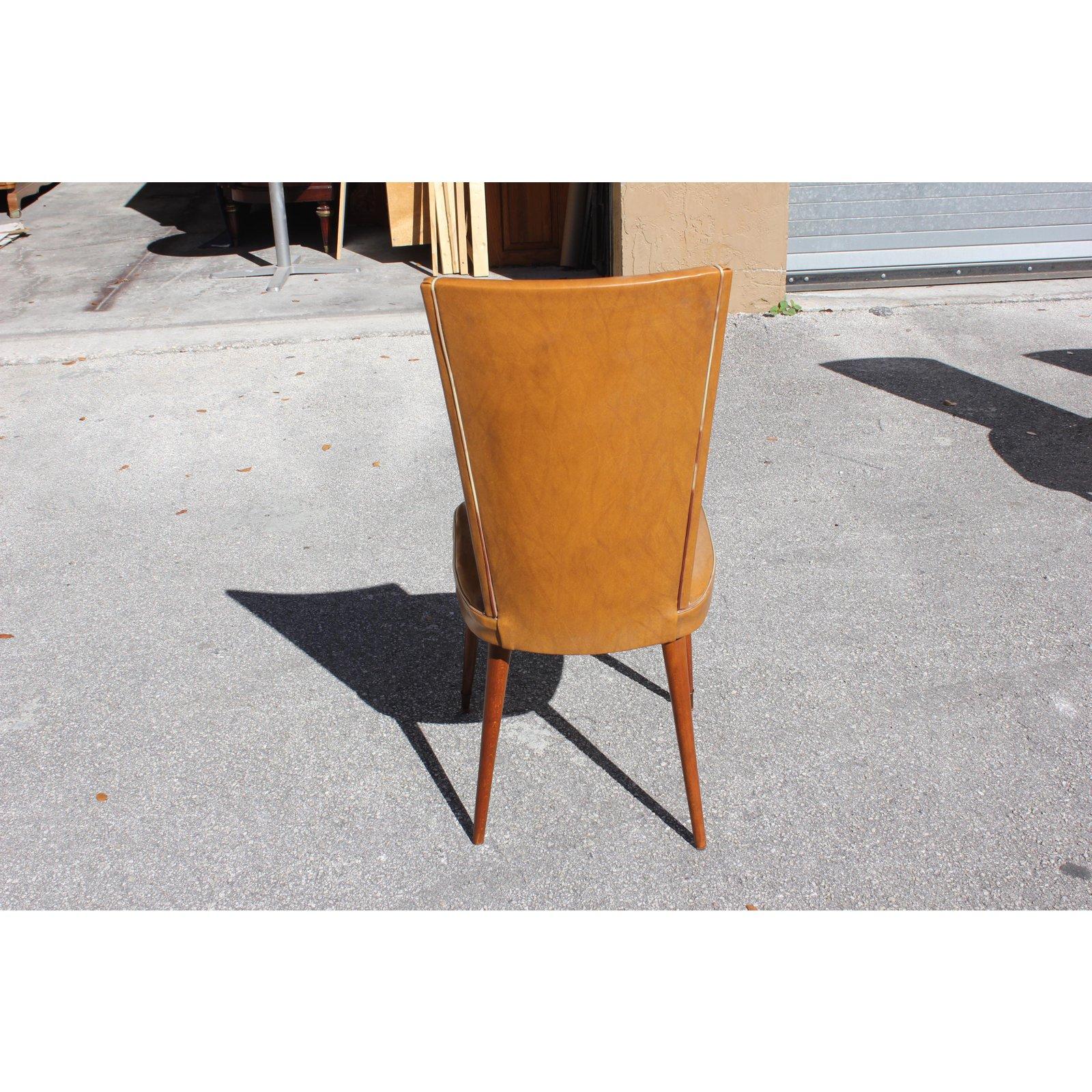 Set of 6 Mid-Century Modern Solid Mahogany Dining Chairs, 1960s 6