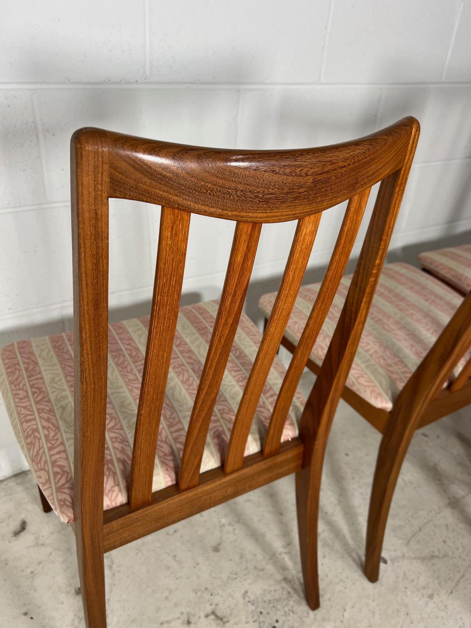 Set Of 6 Mid Century Modern Teak Chairs By G Plan Slat Back  2 With Arms 1