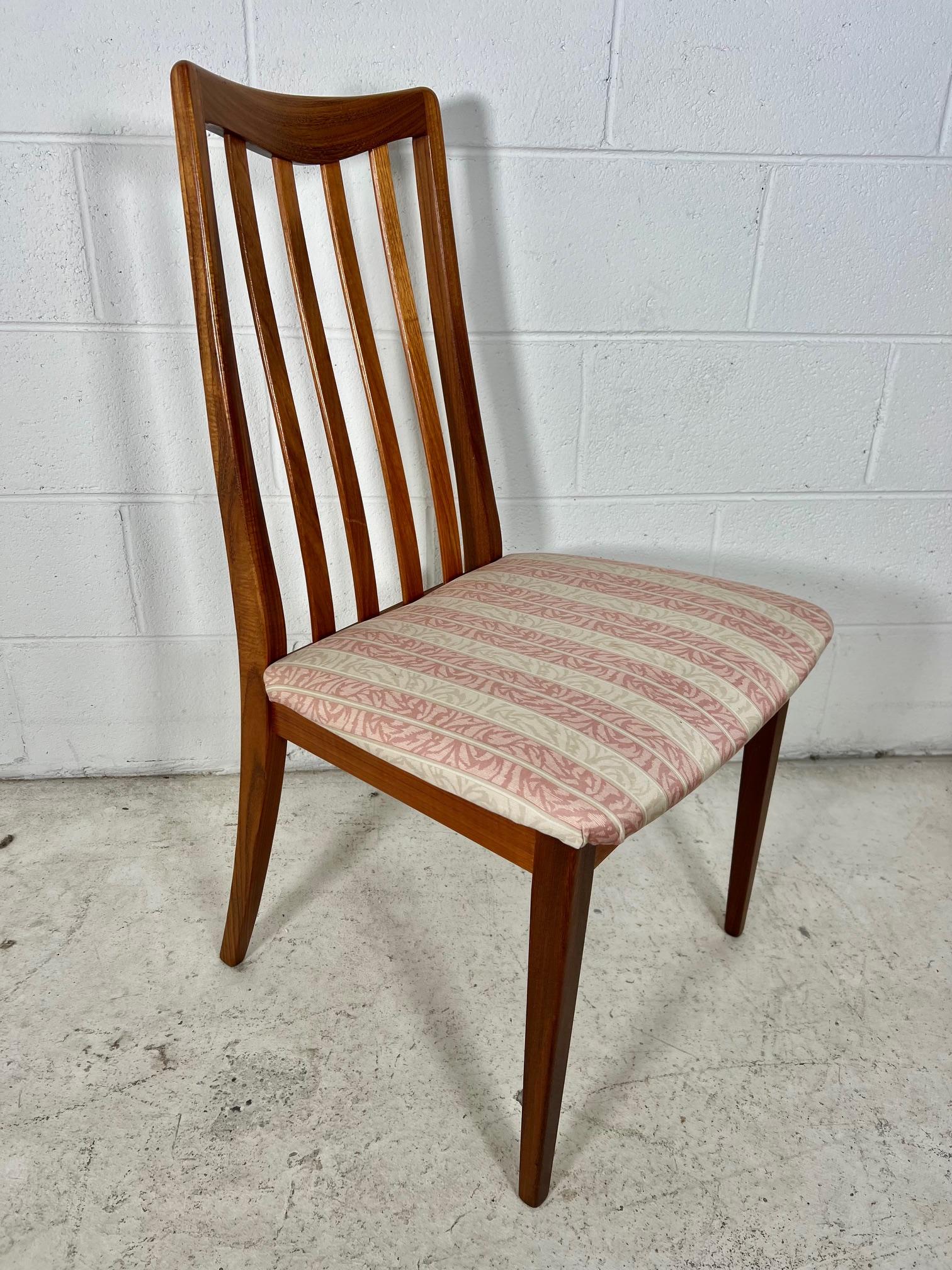 Set Of 6 Mid Century Modern Teak Chairs By G Plan Slat Back  2 With Arms 3