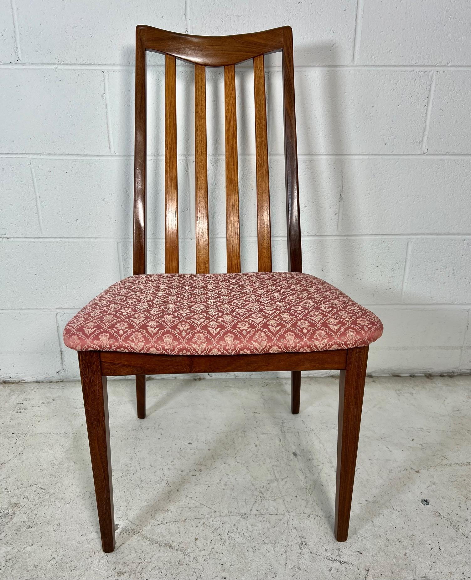 Set Of 6 Mid Century Modern Teak Chairs By G Plan Slat Back 8