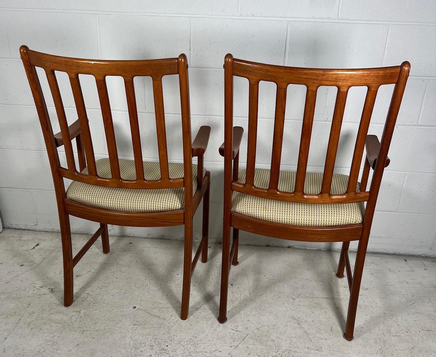 Set Of 6 Mid Century Modern Teak Chairs By Johannes Andersen For Uldum Mobler 8