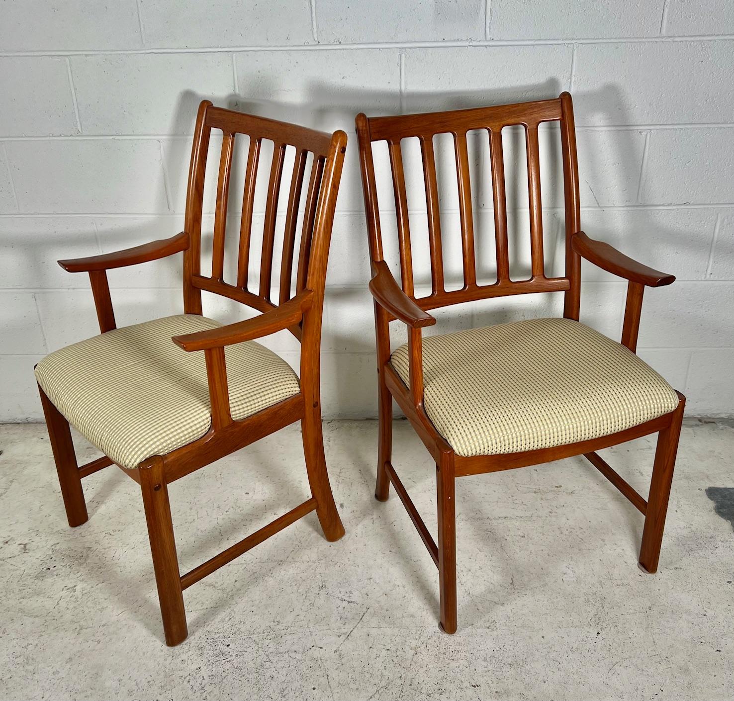 Set Of 6 Mid Century Modern Teak Chairs By Johannes Andersen For Uldum Mobler 11