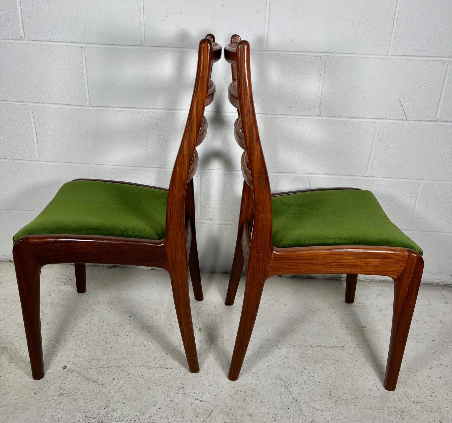 Set Of 6  Mid Century  Modern Teak Dining Chairs By G Plan Ladder Back In Good Condition In Atlanta, GA