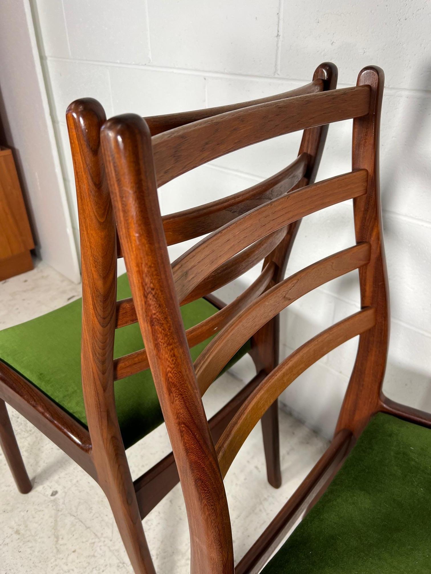 20th Century Set Of 6  Mid Century  Modern Teak Dining Chairs By G Plan Ladder Back