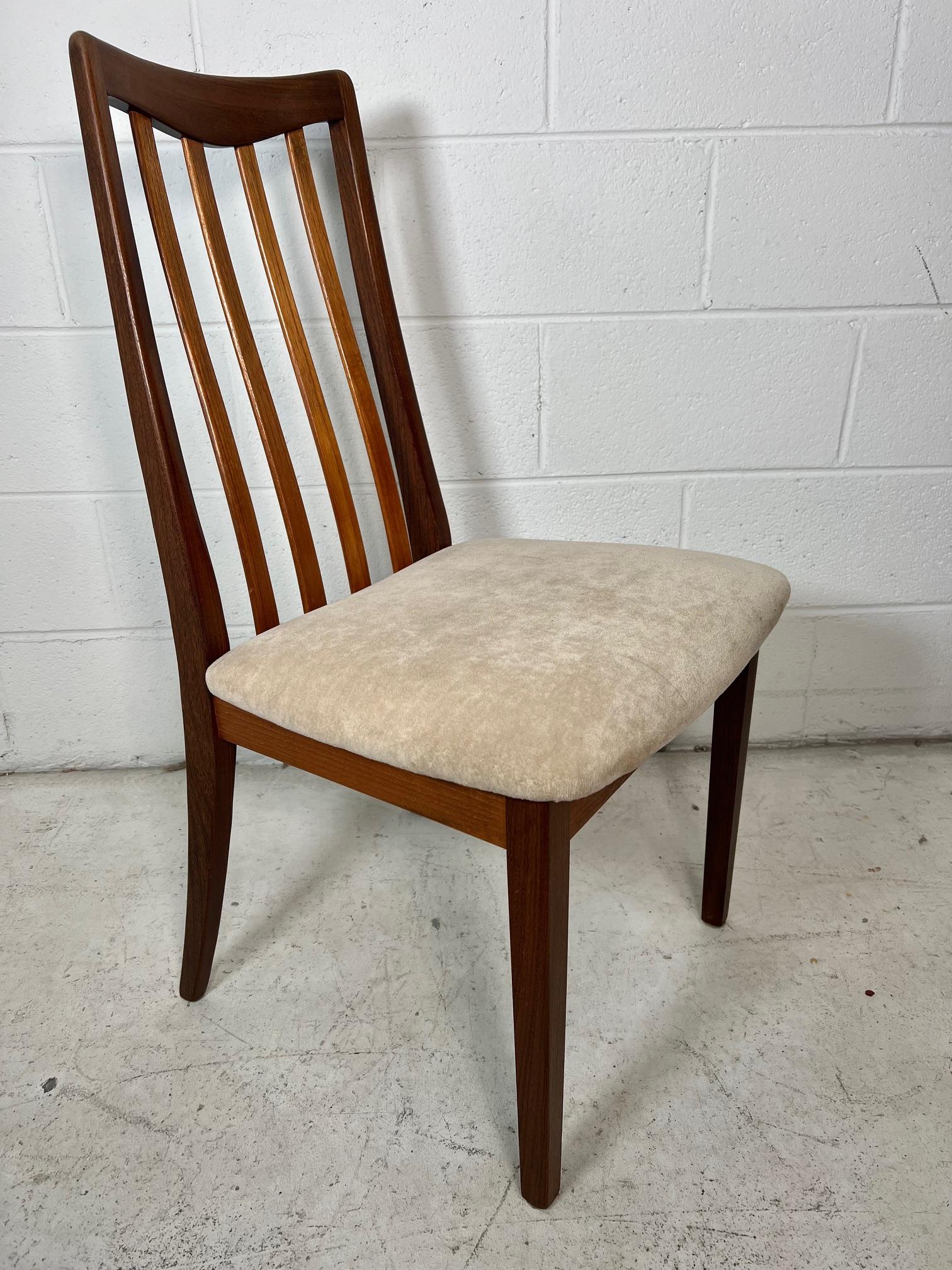 Set Of 6 Mid Century Modern Teak Dining Chairs By G Plan Slat Back 7