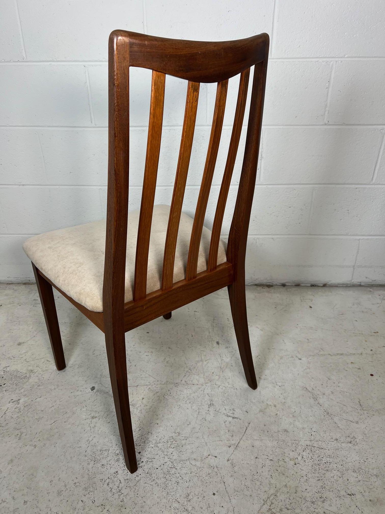 Set Of 6 Mid Century Modern Teak Dining Chairs By G Plan Slat Back 8