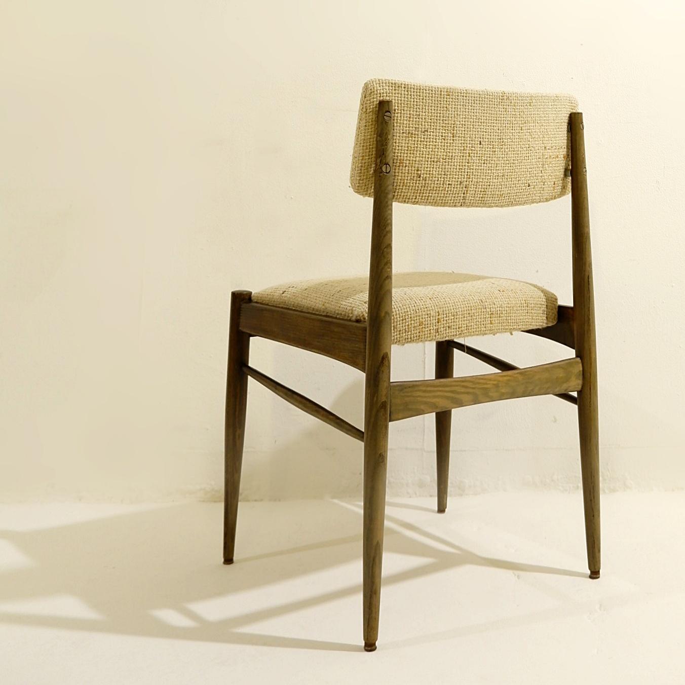 Late 20th Century Set Of 6 Mid-century modern Vintage Dining Chairs, 1970'S